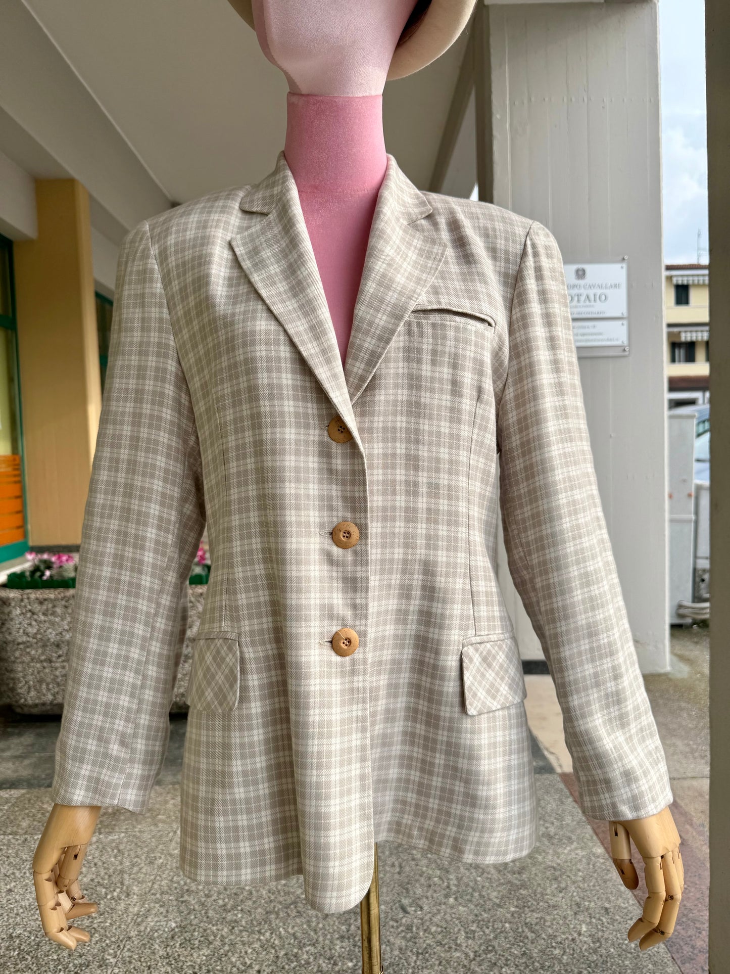 Giacca anni ‘80 a quadri - TG. 44