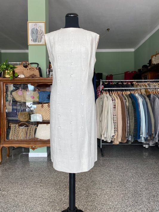 Abito sartoriale anni ’60 – ricamo a corolla - TG. 46 circa