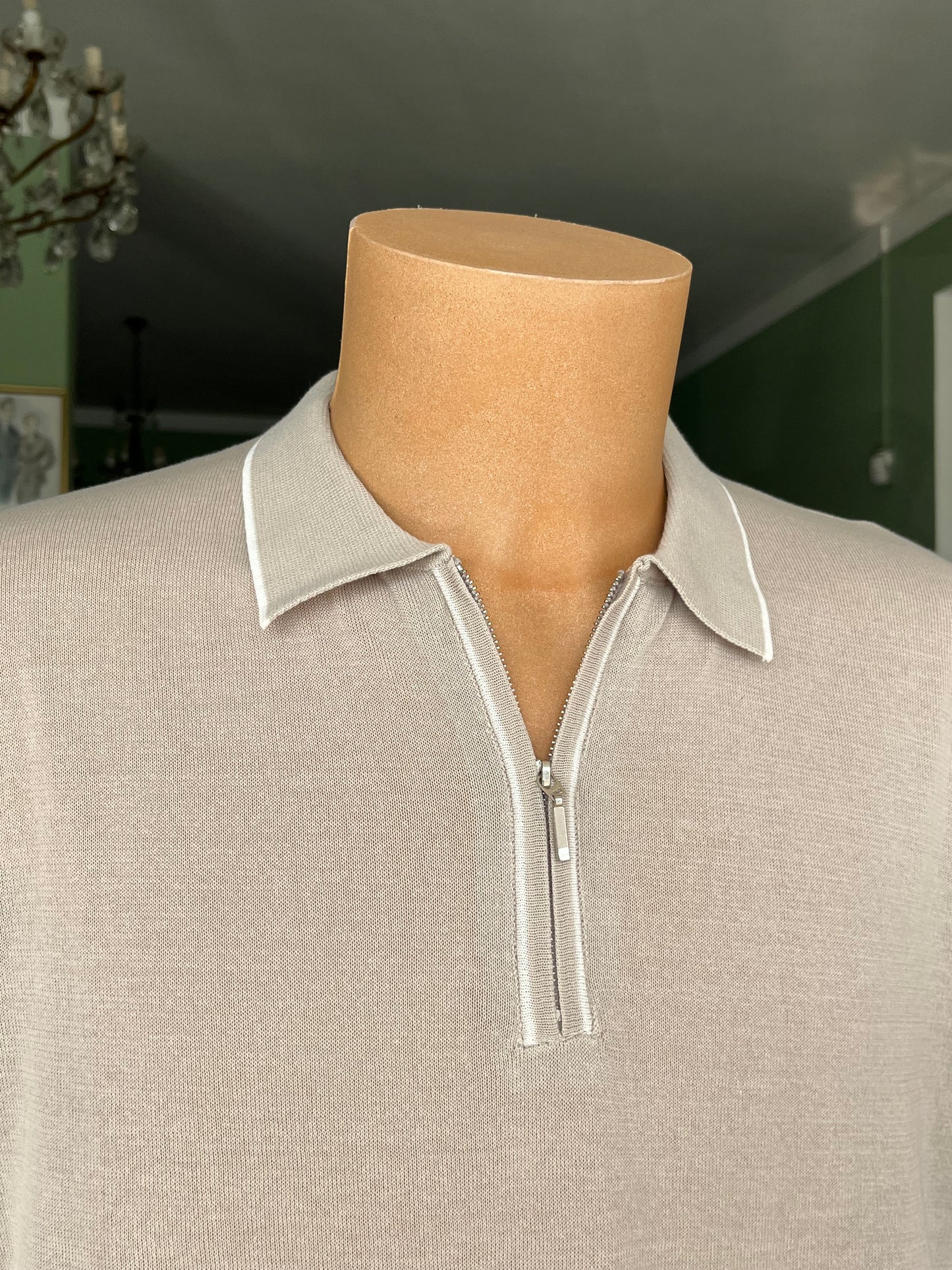 Polo a maniche corte cotone/lino tg. 56-58