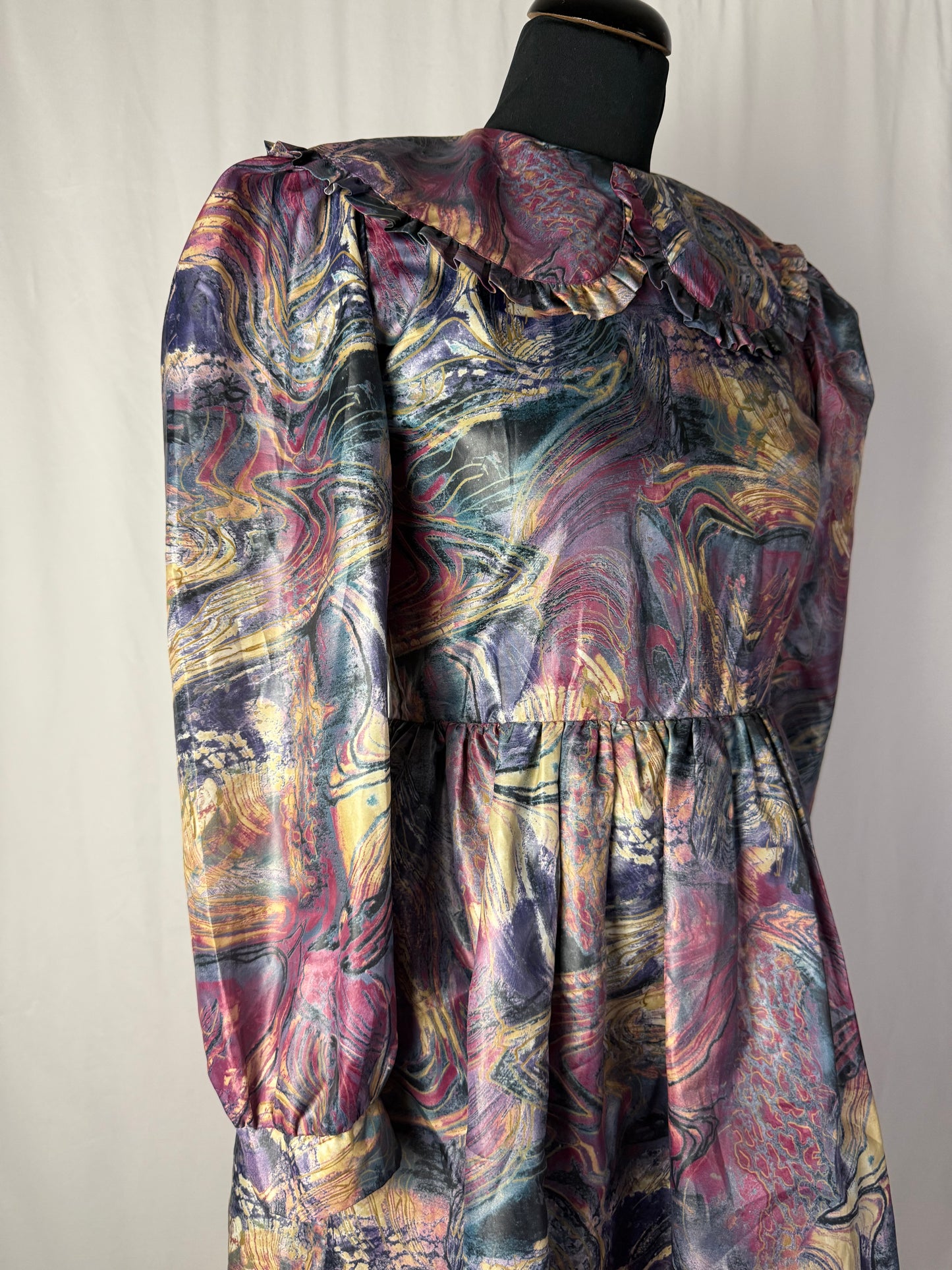 Abito anni ‘80 stampa marmorizzata - TG. 40