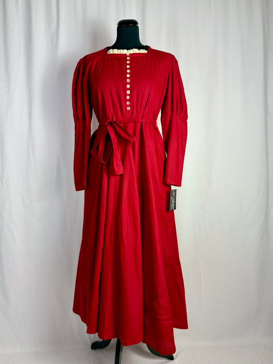 Abito anni ‘70 sartoriale rosso - TG. 42