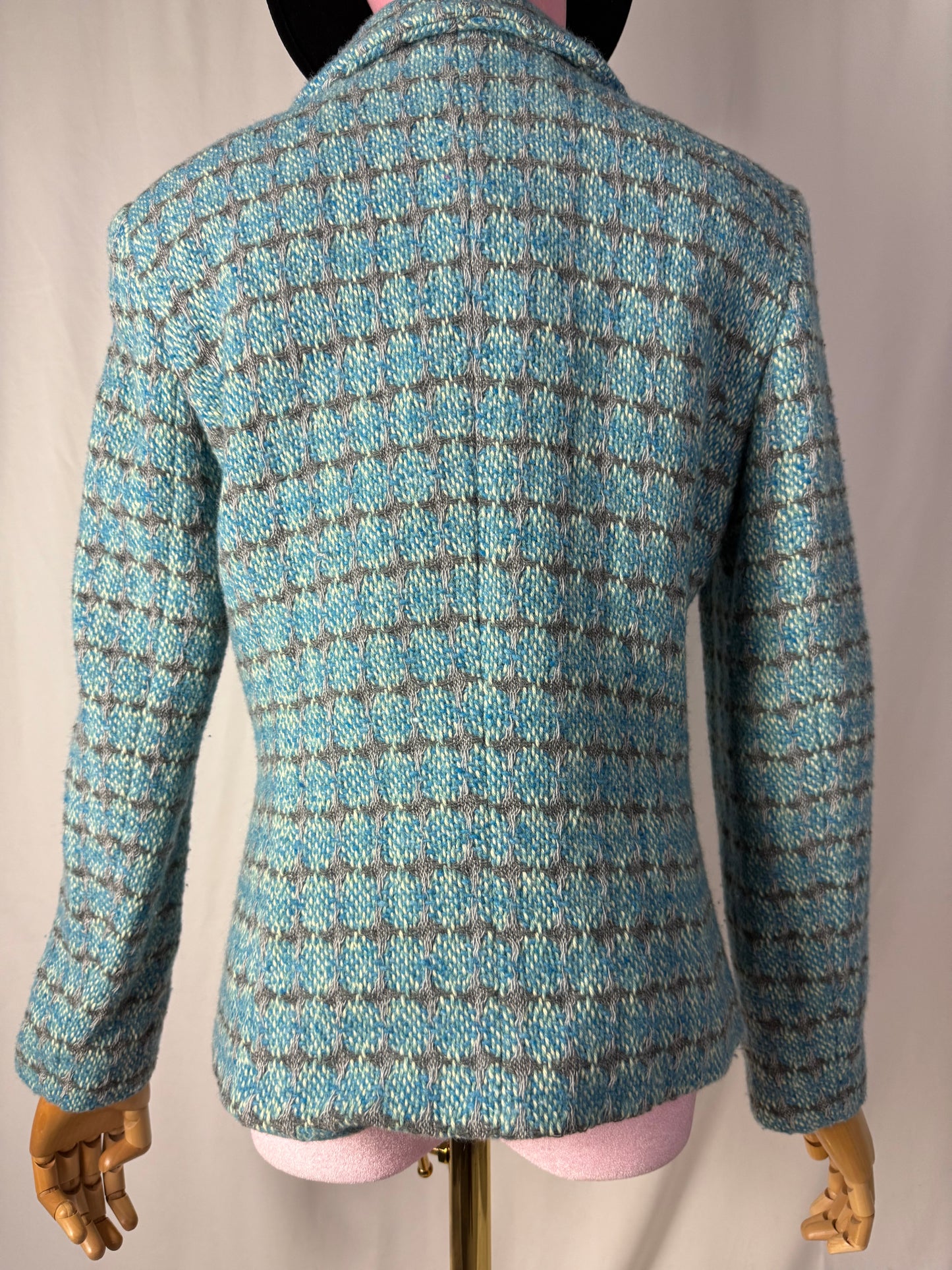 Giacca turchese in tweed - TG. 42