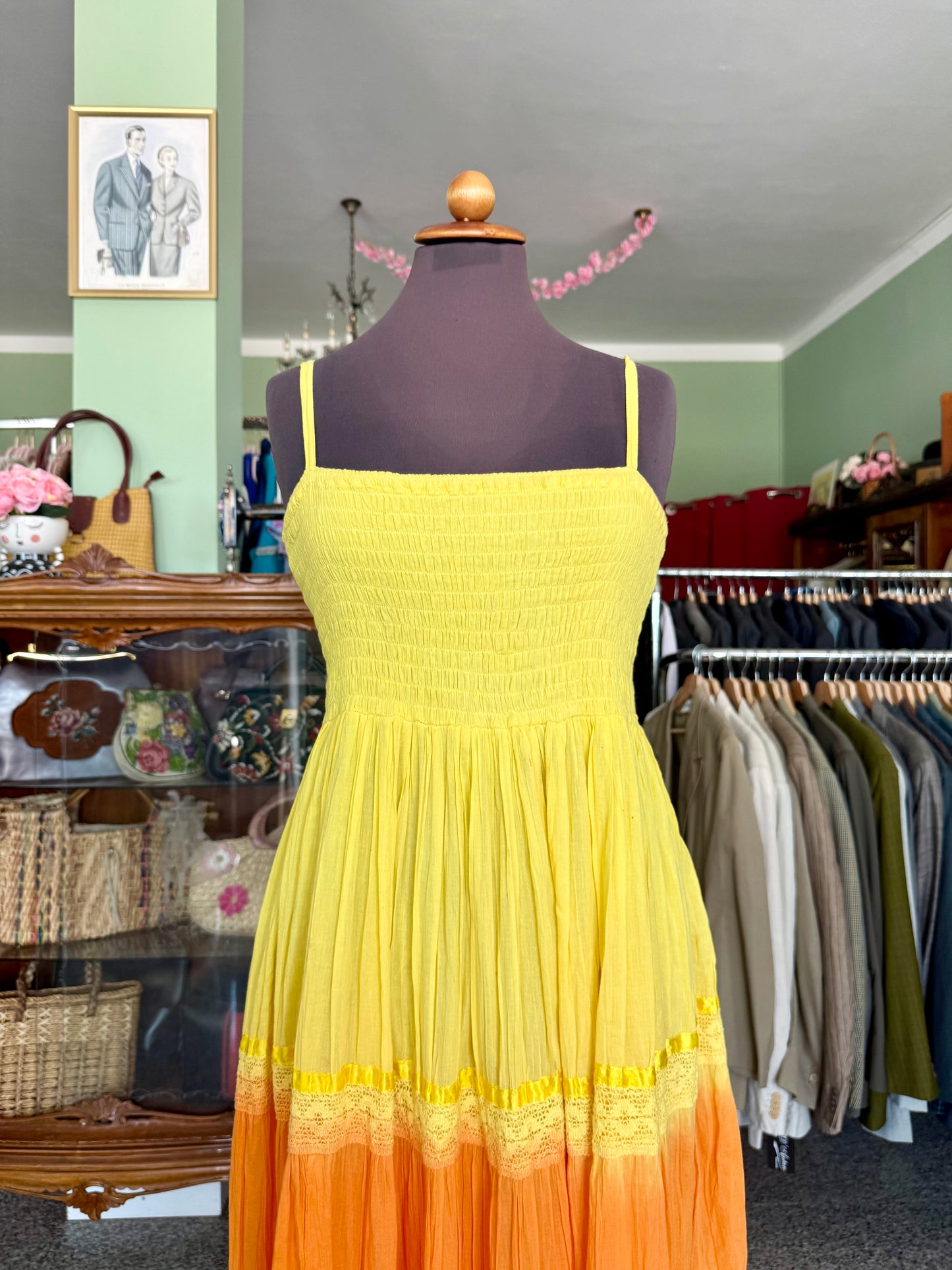 Abito multicolor in cotone - TG. 40/42