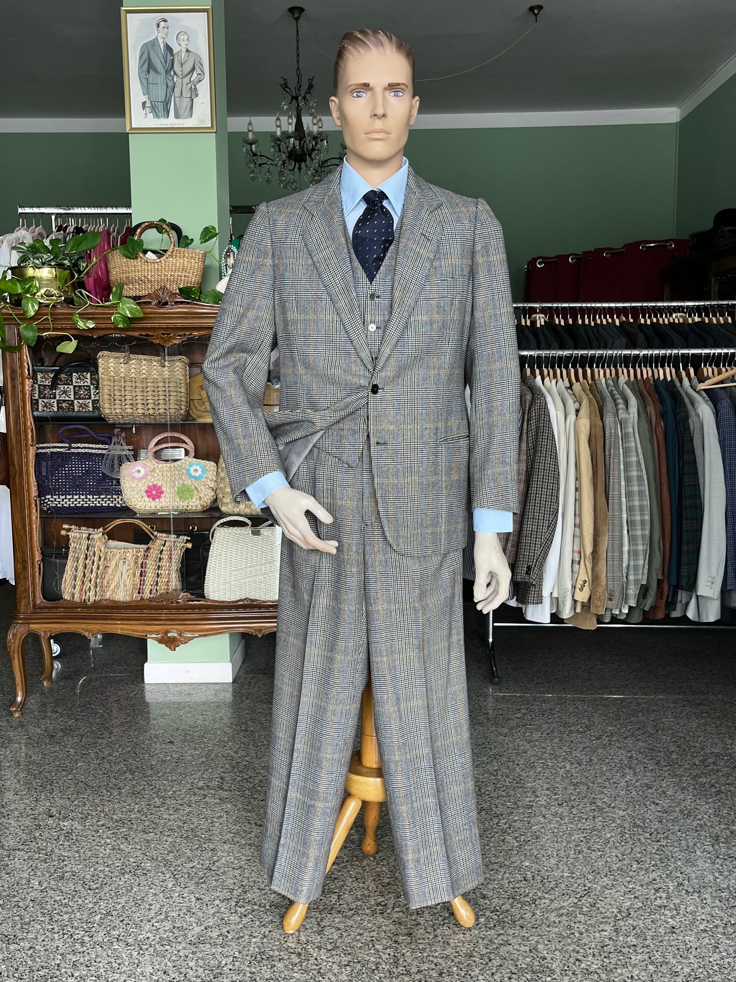 Completo anni ‘50 tre pezzi tg. 48-50