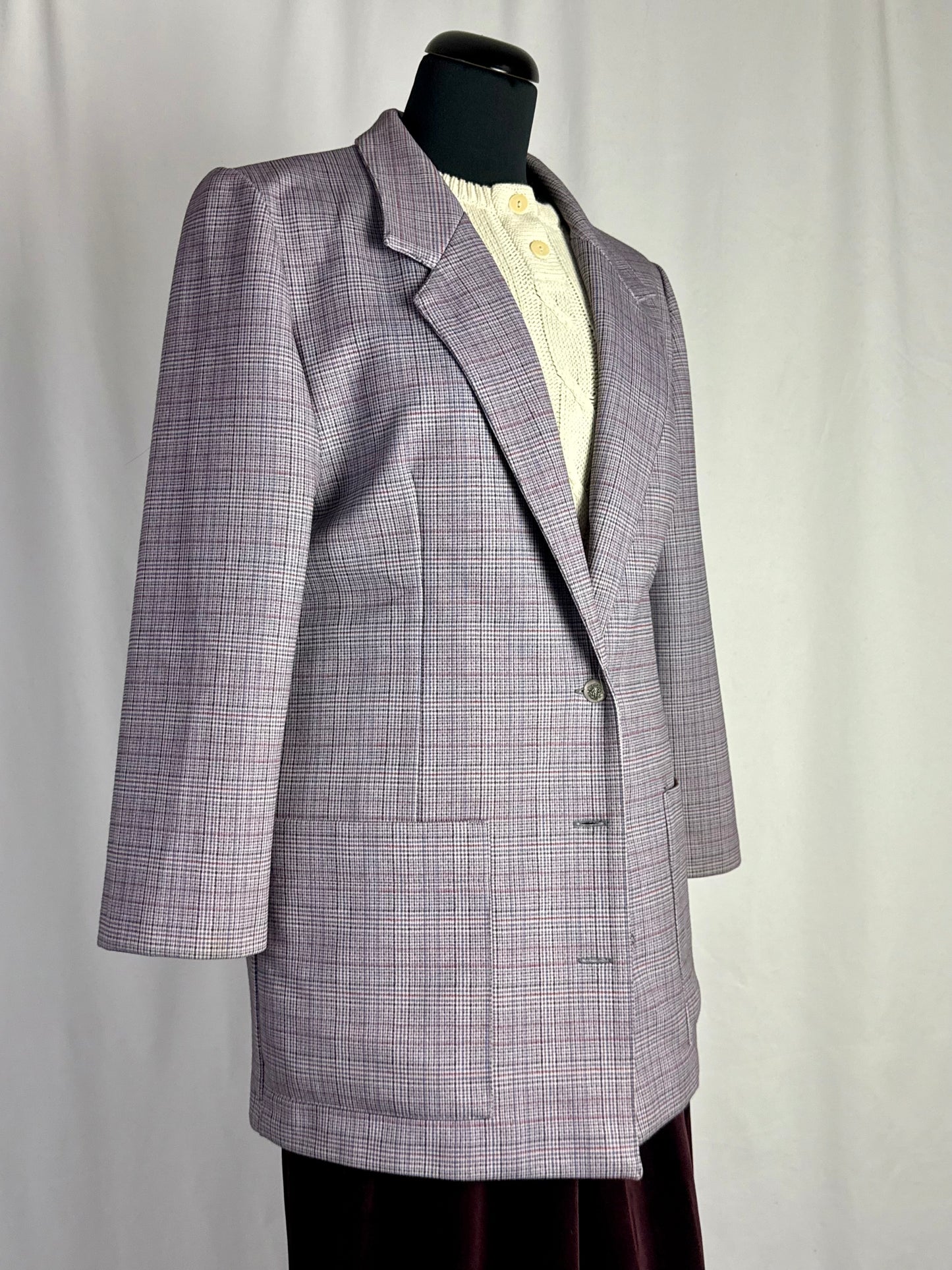 Blazer sartoriale a quadri anni ’70 - TG. 40