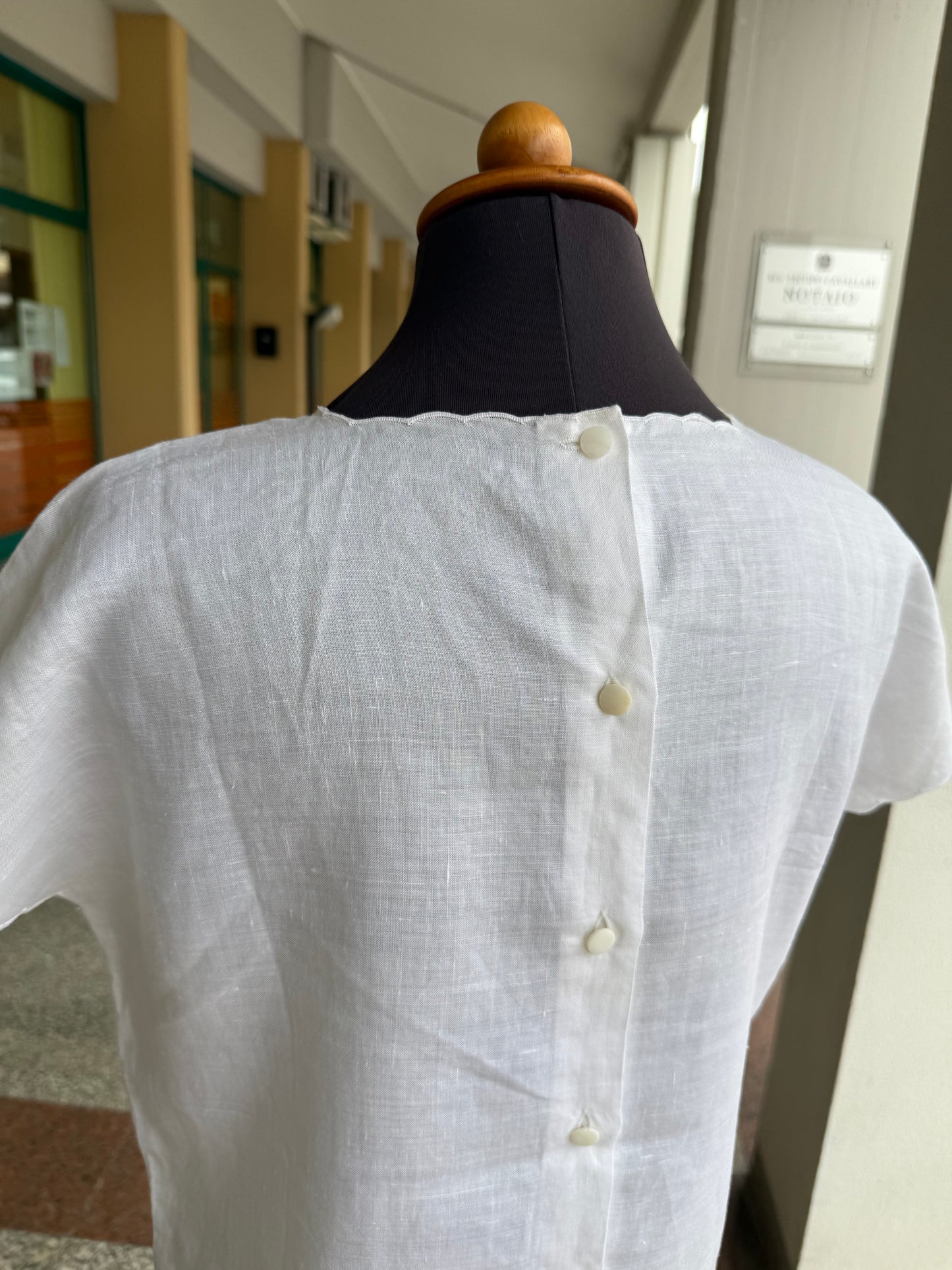 Camicia bianca in lino - TG. 46