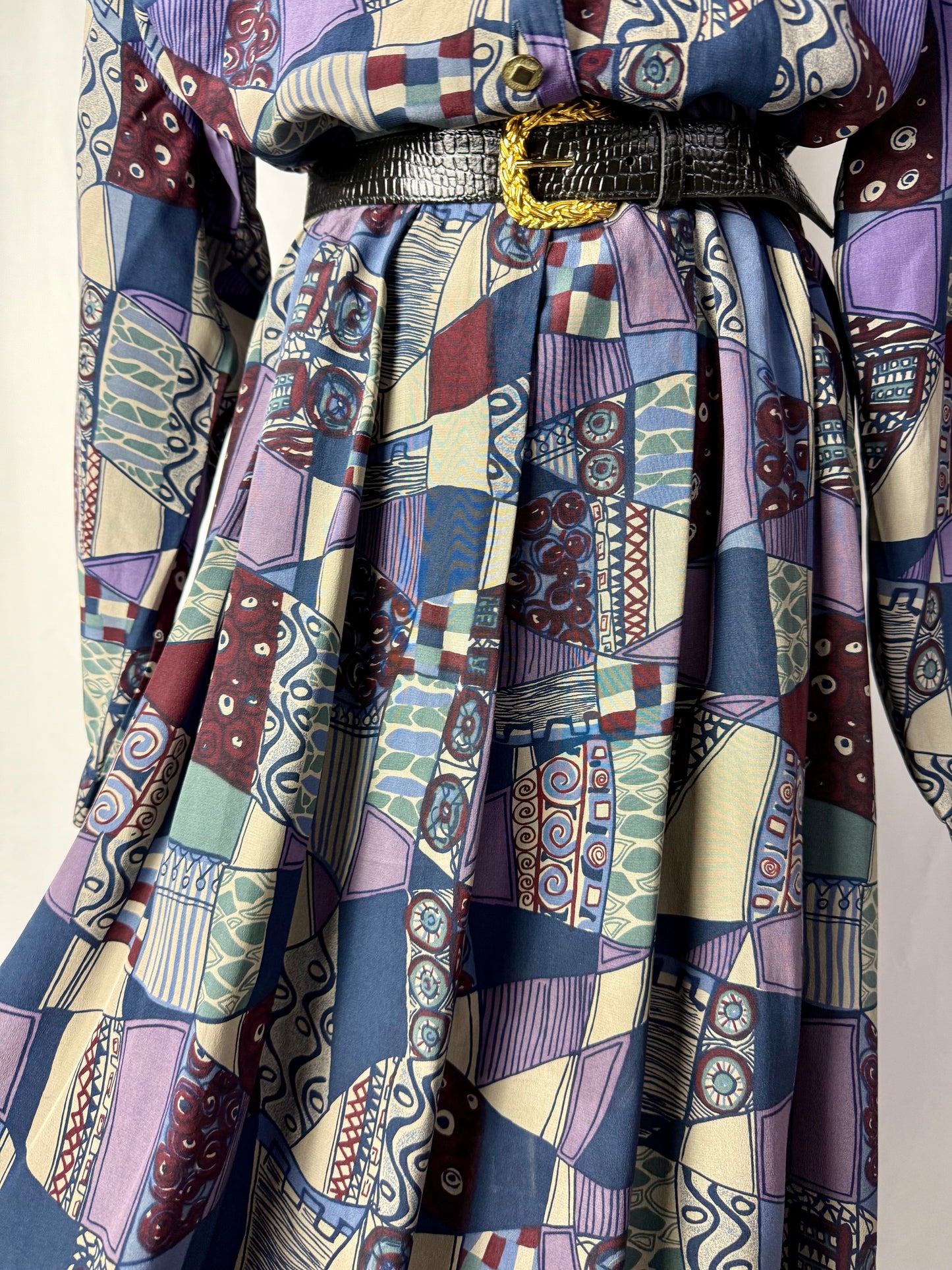 Abito anni ‘80 in pura seta - TG. 50