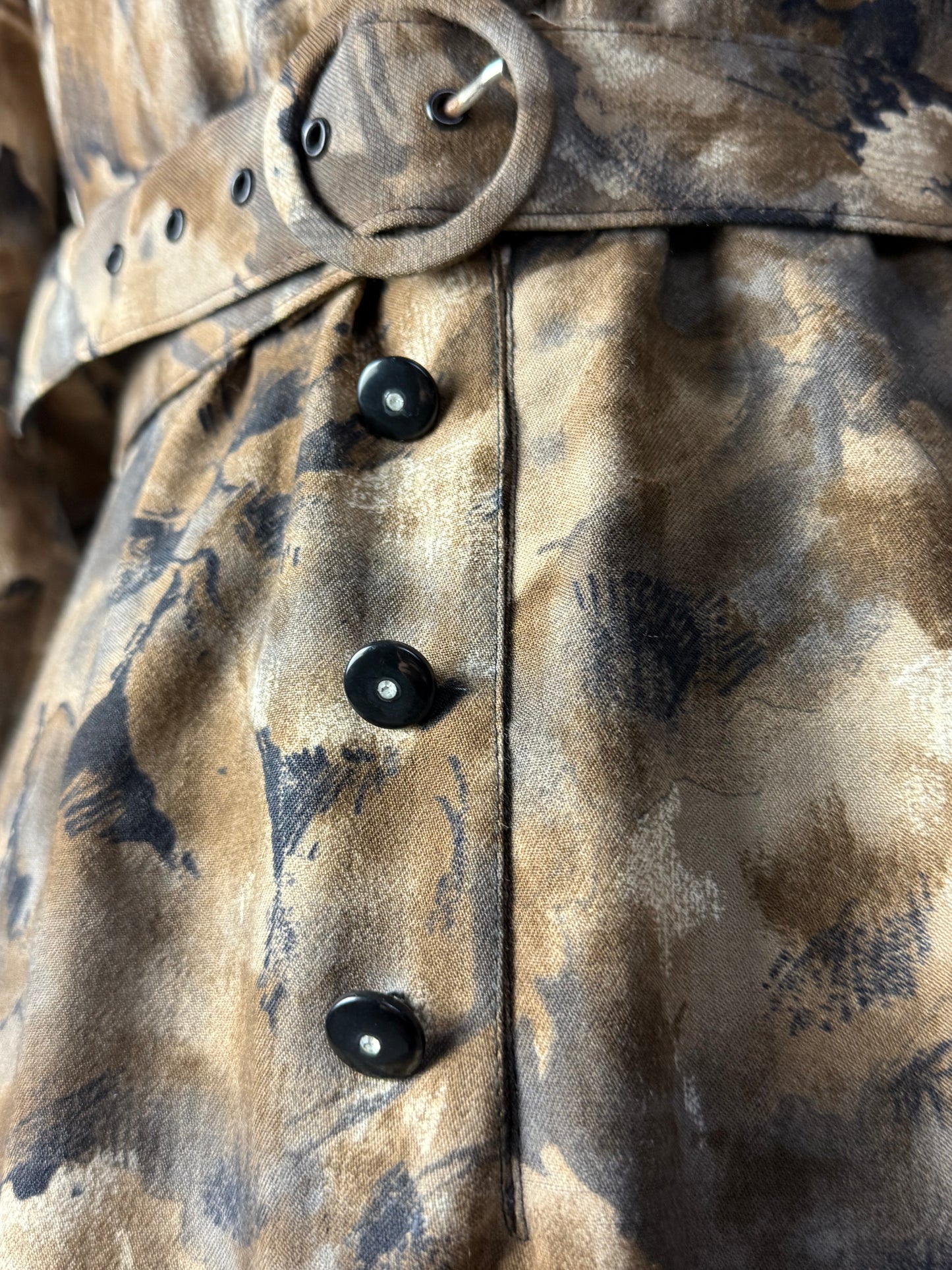 Abito anni ‘80 lana stampata - TG. 44