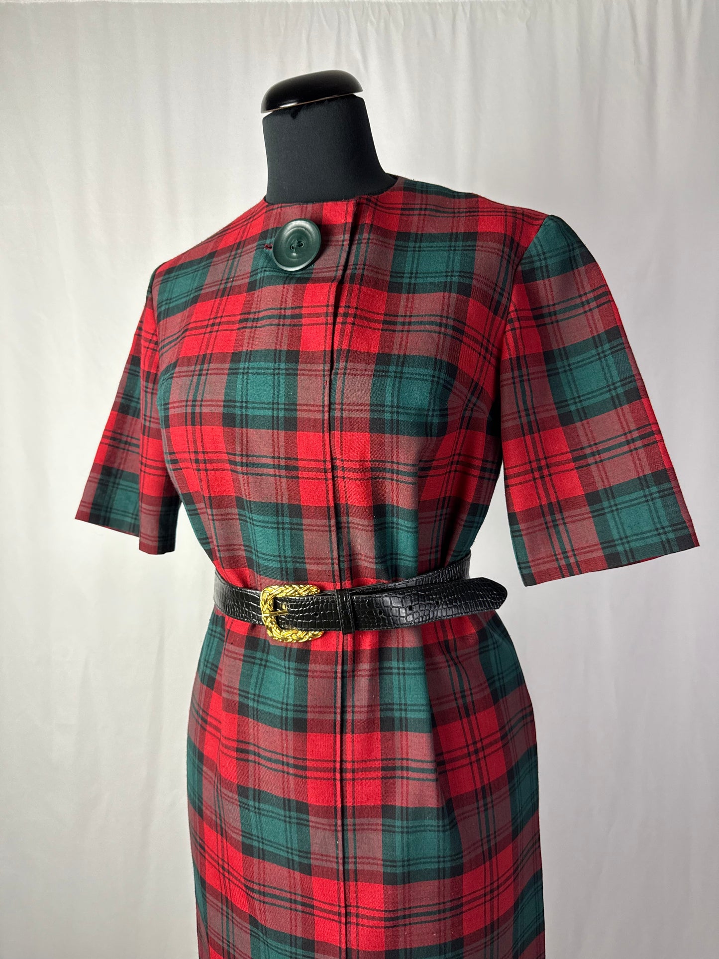 Abito anni ‘60 fantasia tartan - TG. 42