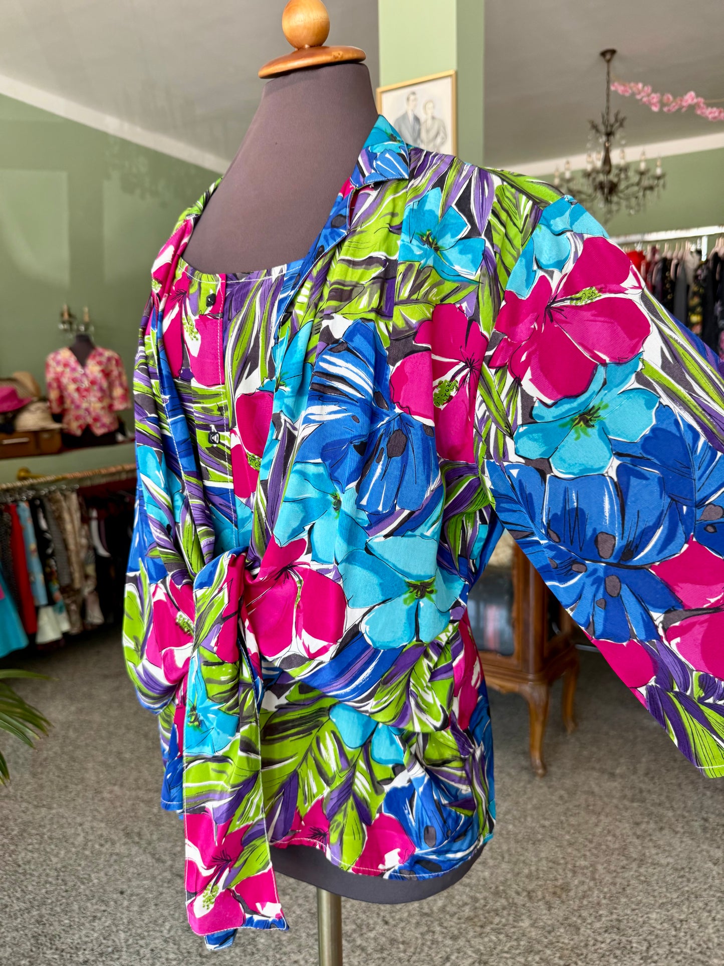 Camicia anni ‘80 tropicale - TG. 46/48
