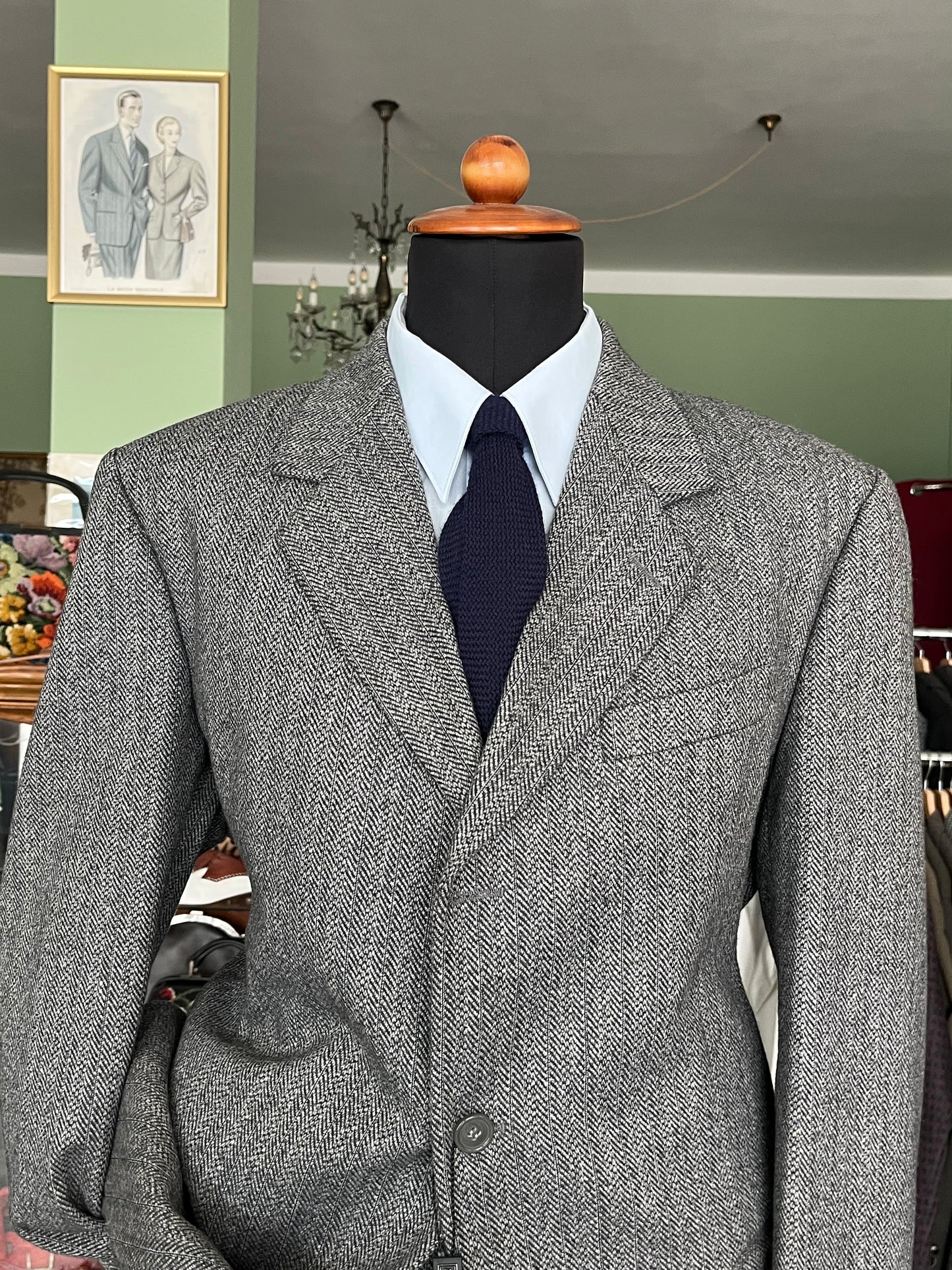 Completo anni '90 tweed NOS tg. 54 drop 4