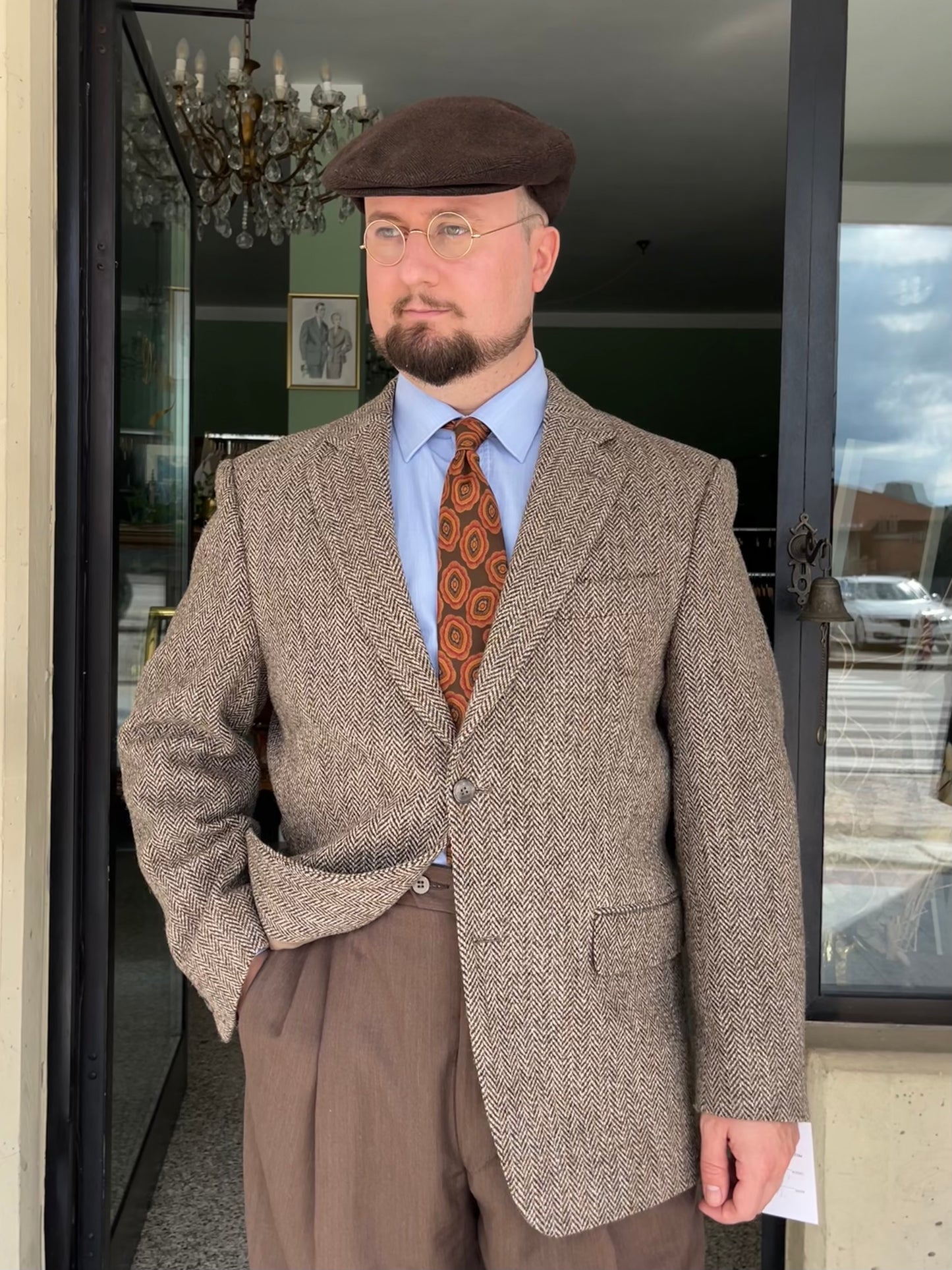 Giacca anni ‘80 Harris Tweed tg. 52-54