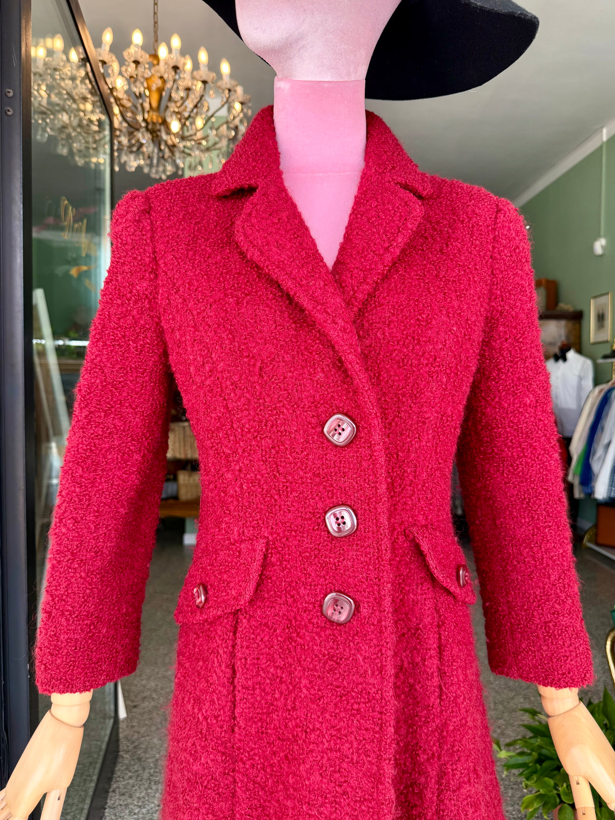 Cappotto sartoriale in bouclé di lana - TG. 40