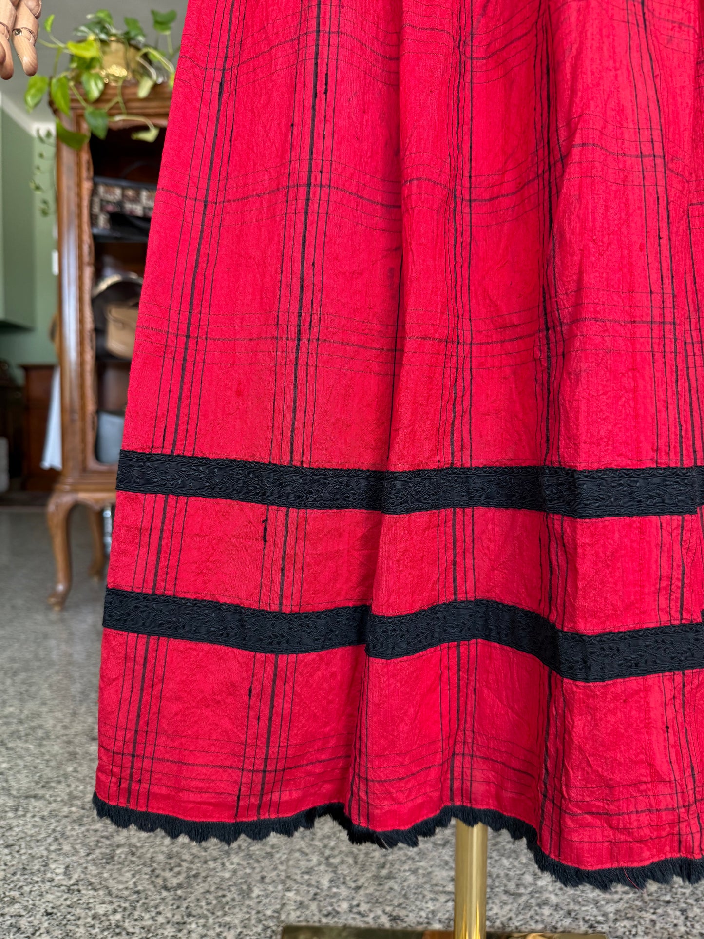 Gonna a ruota rossa folk - TG. 38/40