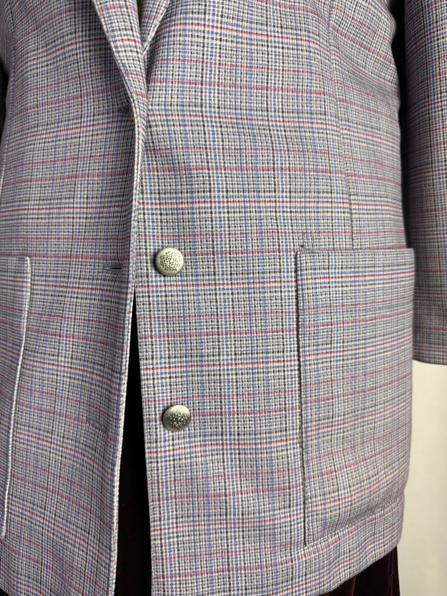Blazer sartoriale a quadri anni ’70 - TG. 40