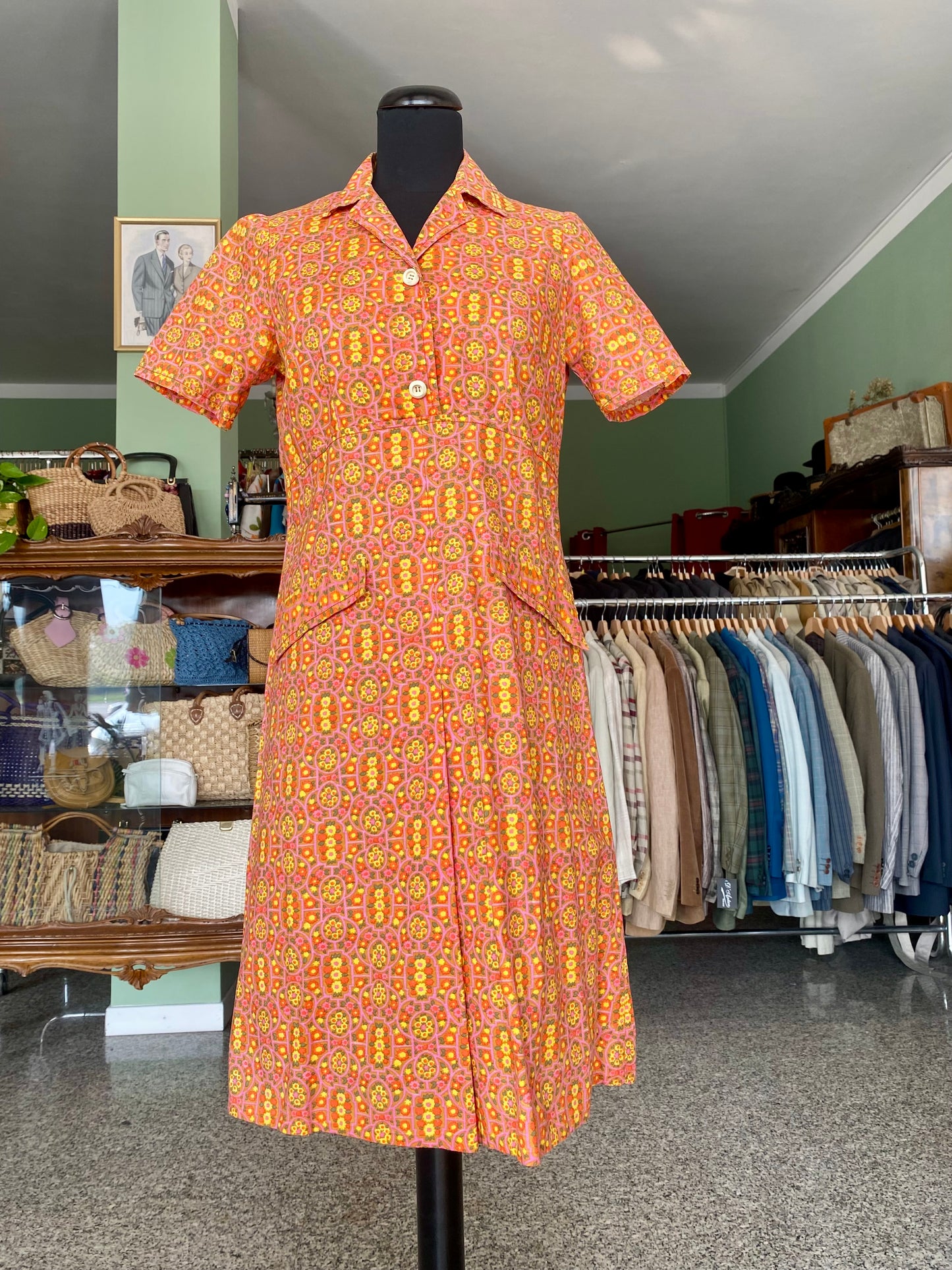 Abito in cotone fine anni ’60 – fondo di magazzino - TG. 40/42