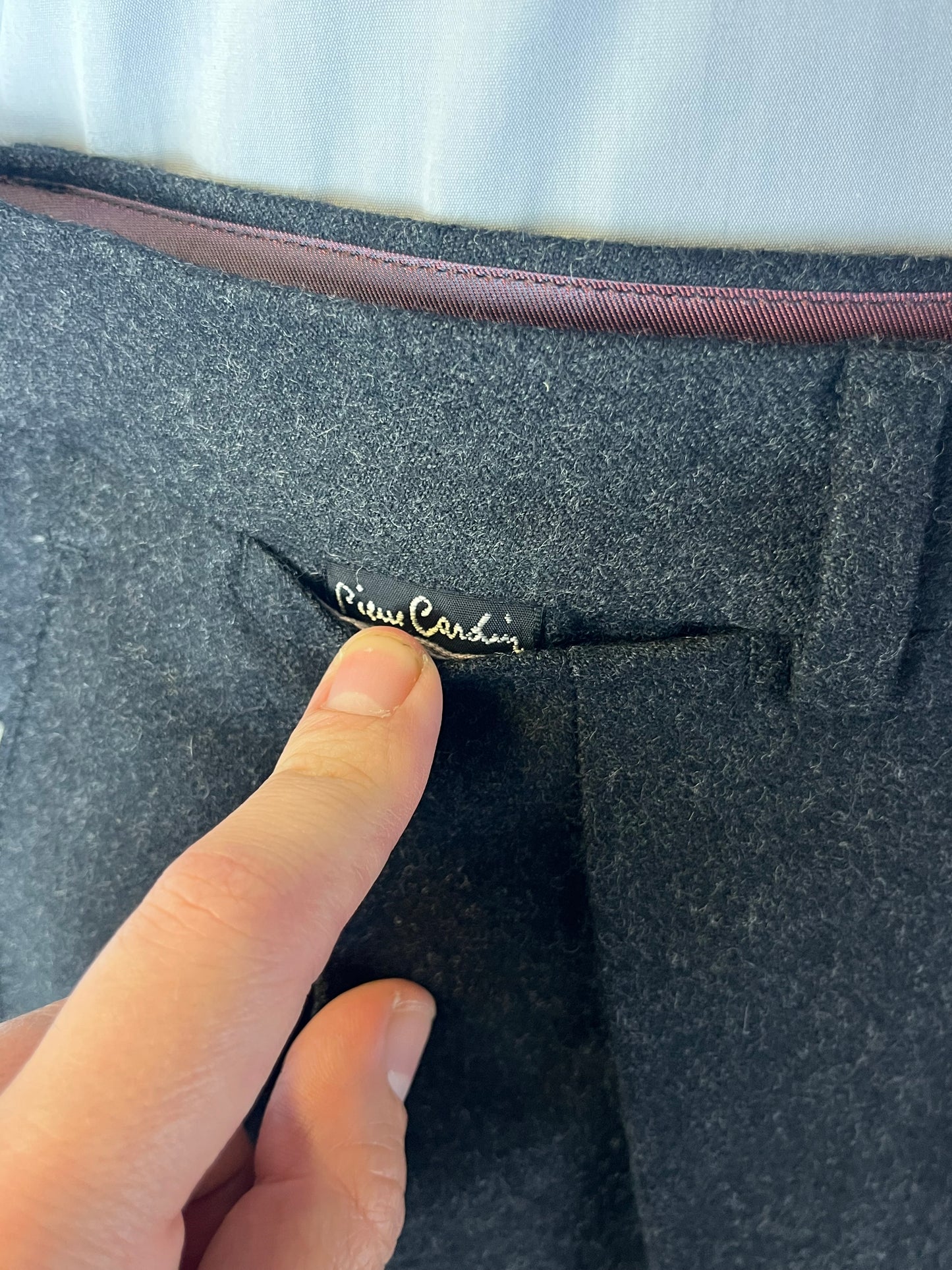 Calzoni Pierre Cardin in lana Merinos tg. 52