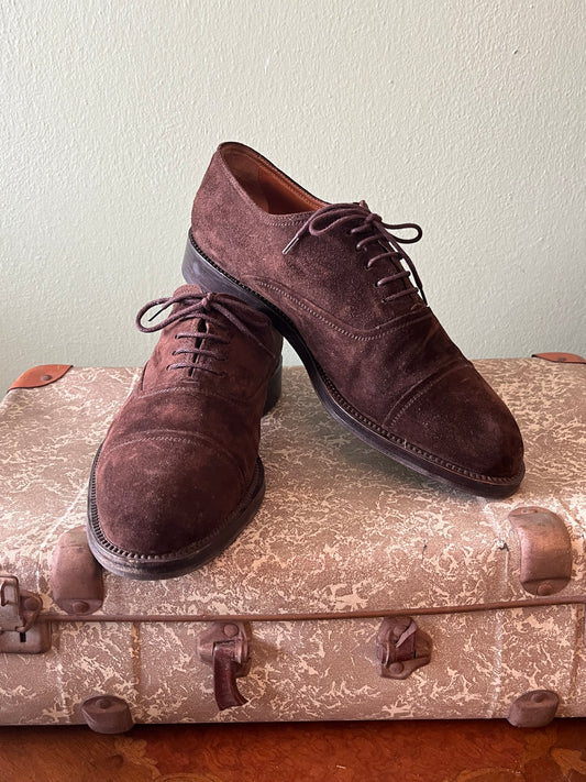Scarpe oxford scamosciate tg. 44-45