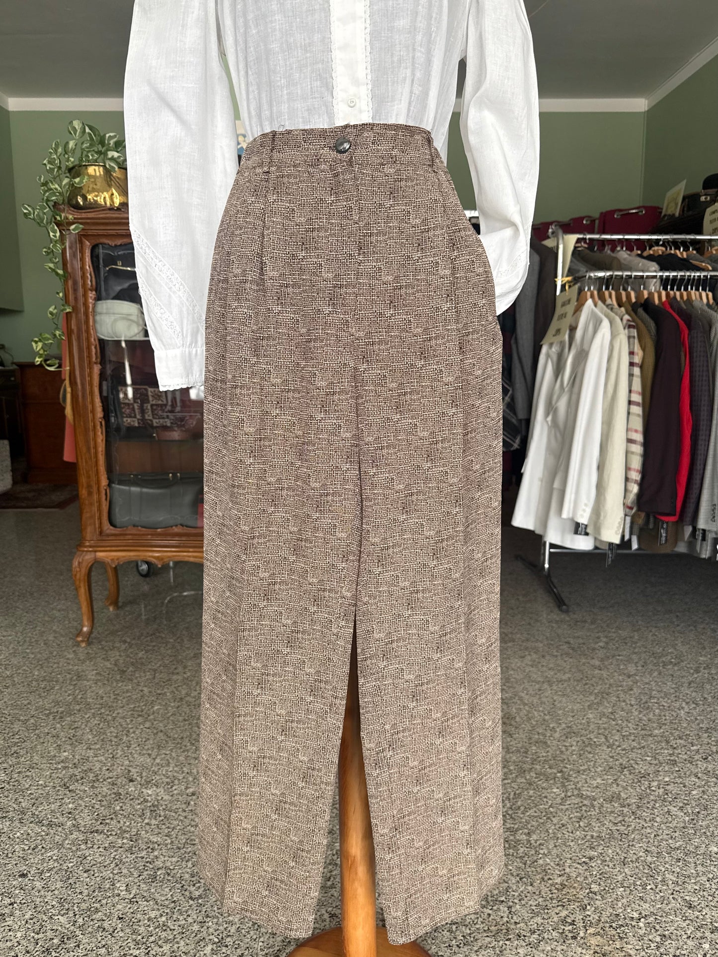 Pantaloni in crepe di lana - TG. 42