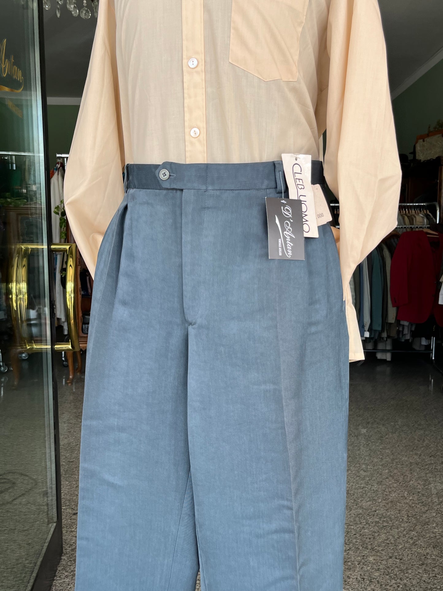 Calzoni anni ‘80 in velluto NOS tg. 54