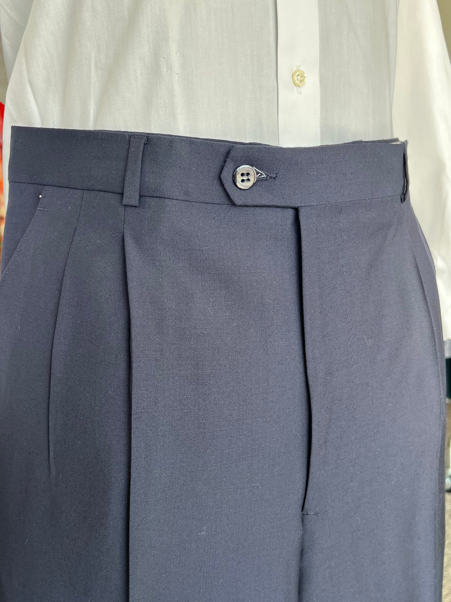 Calzoni anni ‘80 NOS blu navy