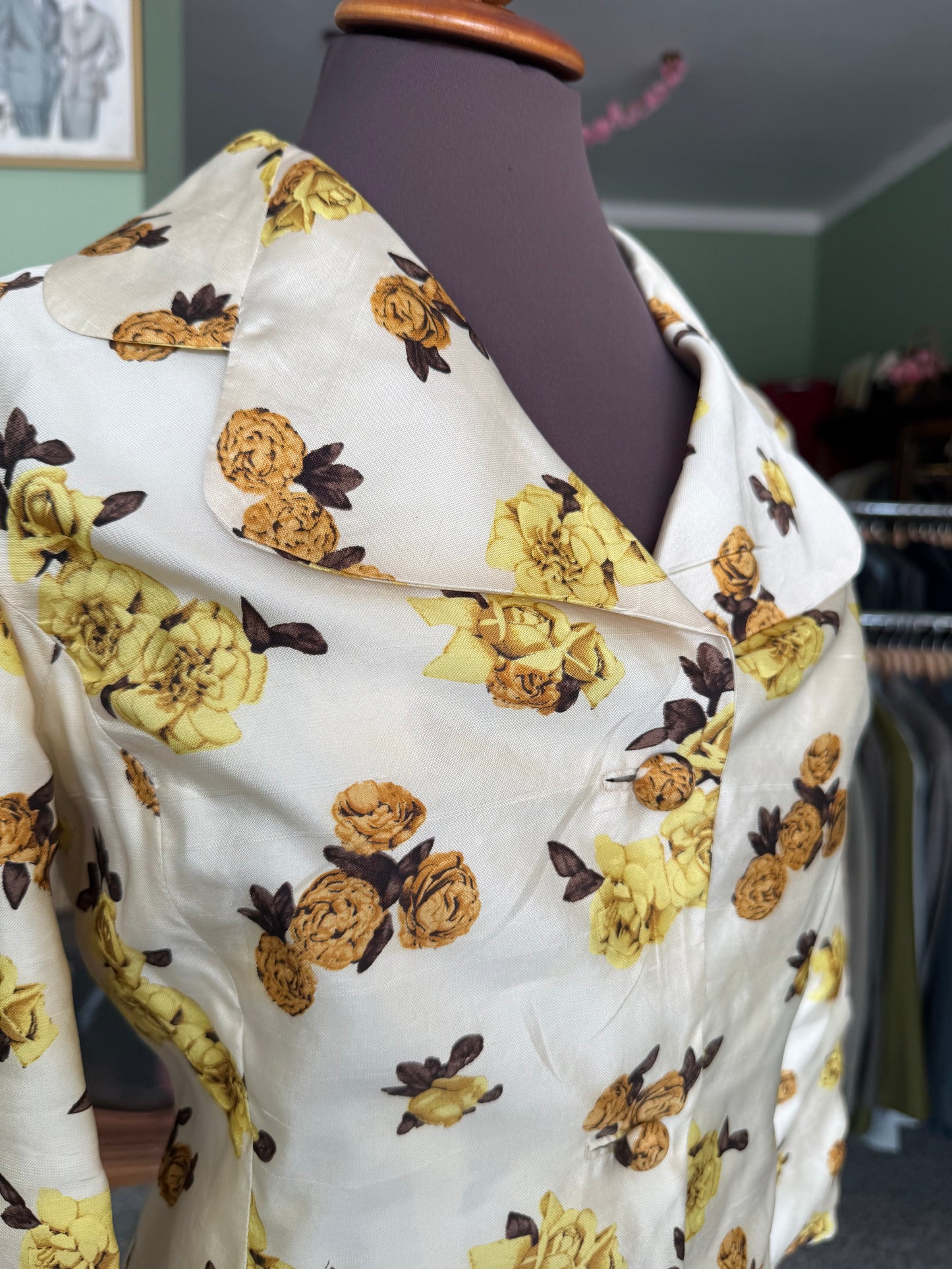 Tailleur anni ‘60 in shantung di seta - TG. 40