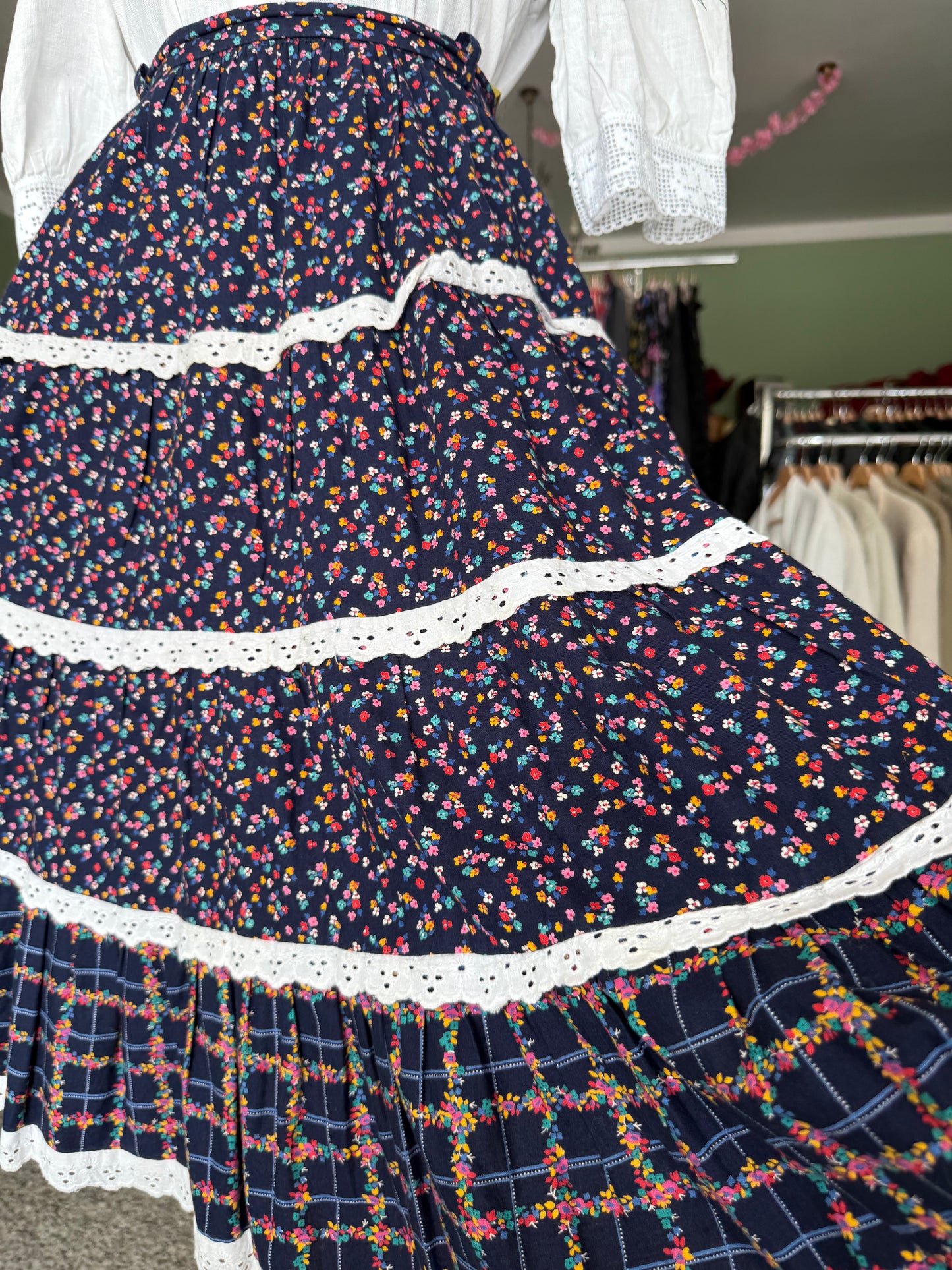 Gonna a ruota in cotone - TG. 46