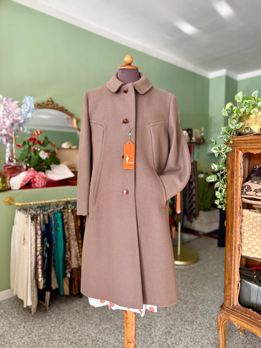 Cappotto anni ‘60 NOS tortora - TG. 40/42