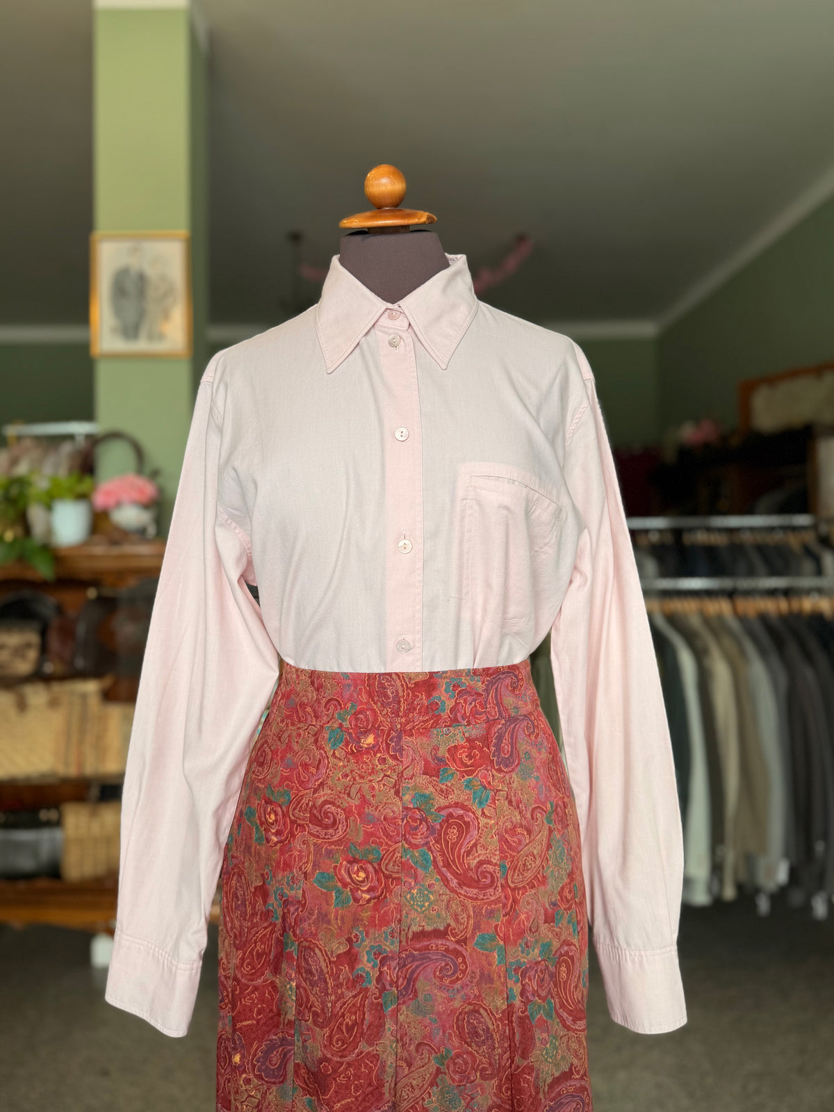 Camicia rosa in 100% cotone - TG. 44 circa