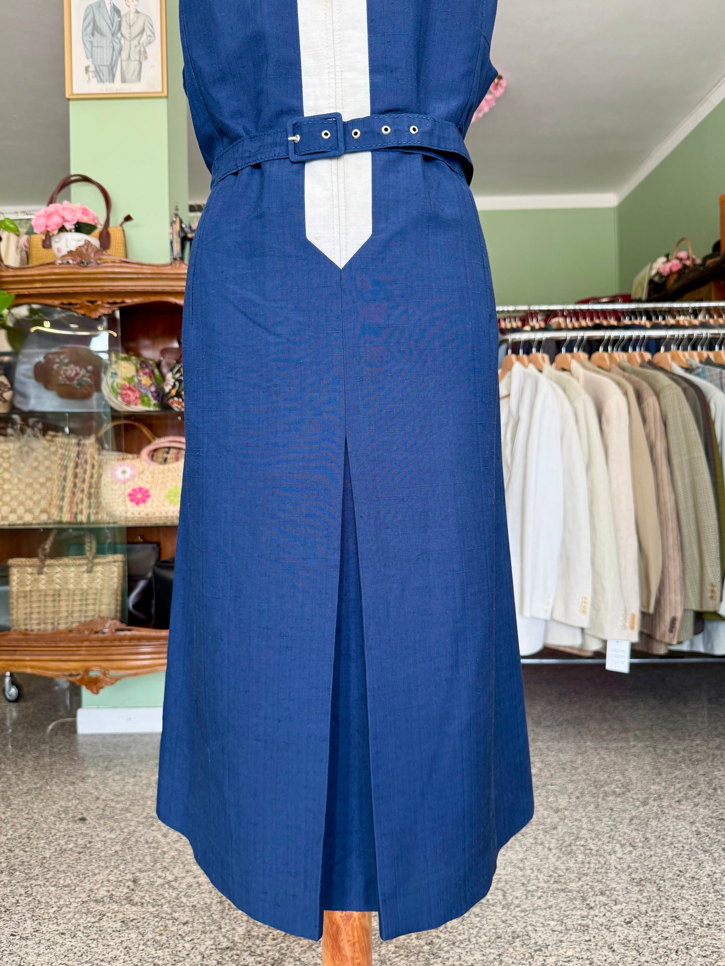 Abito Mod Blu e Bianco Anni ’60/’70 - TG. 50
