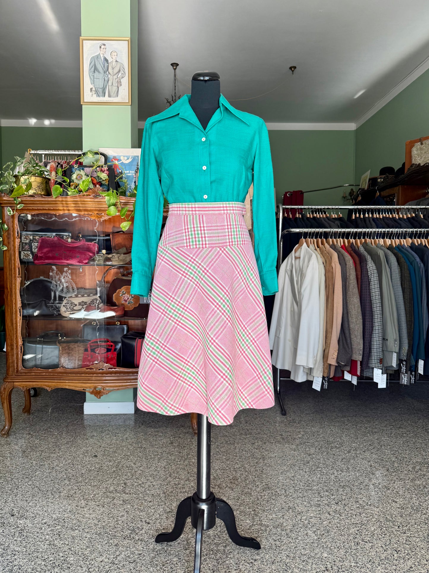 Camicia verde anni ‘70 - TG. 40