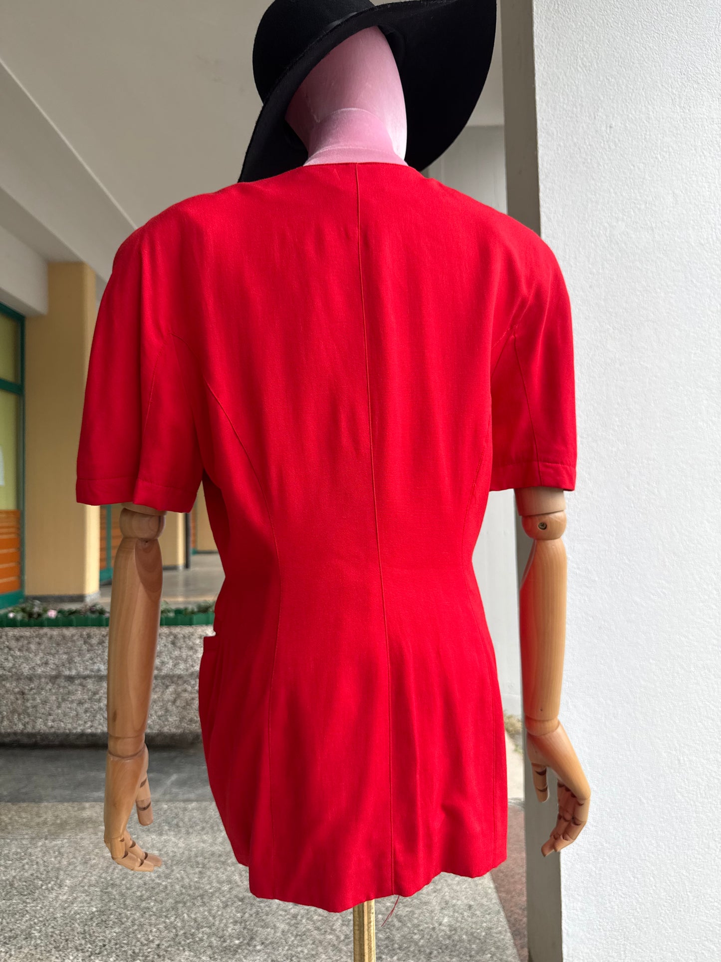 Giacca rossa in misto seta - TG. 42/44
