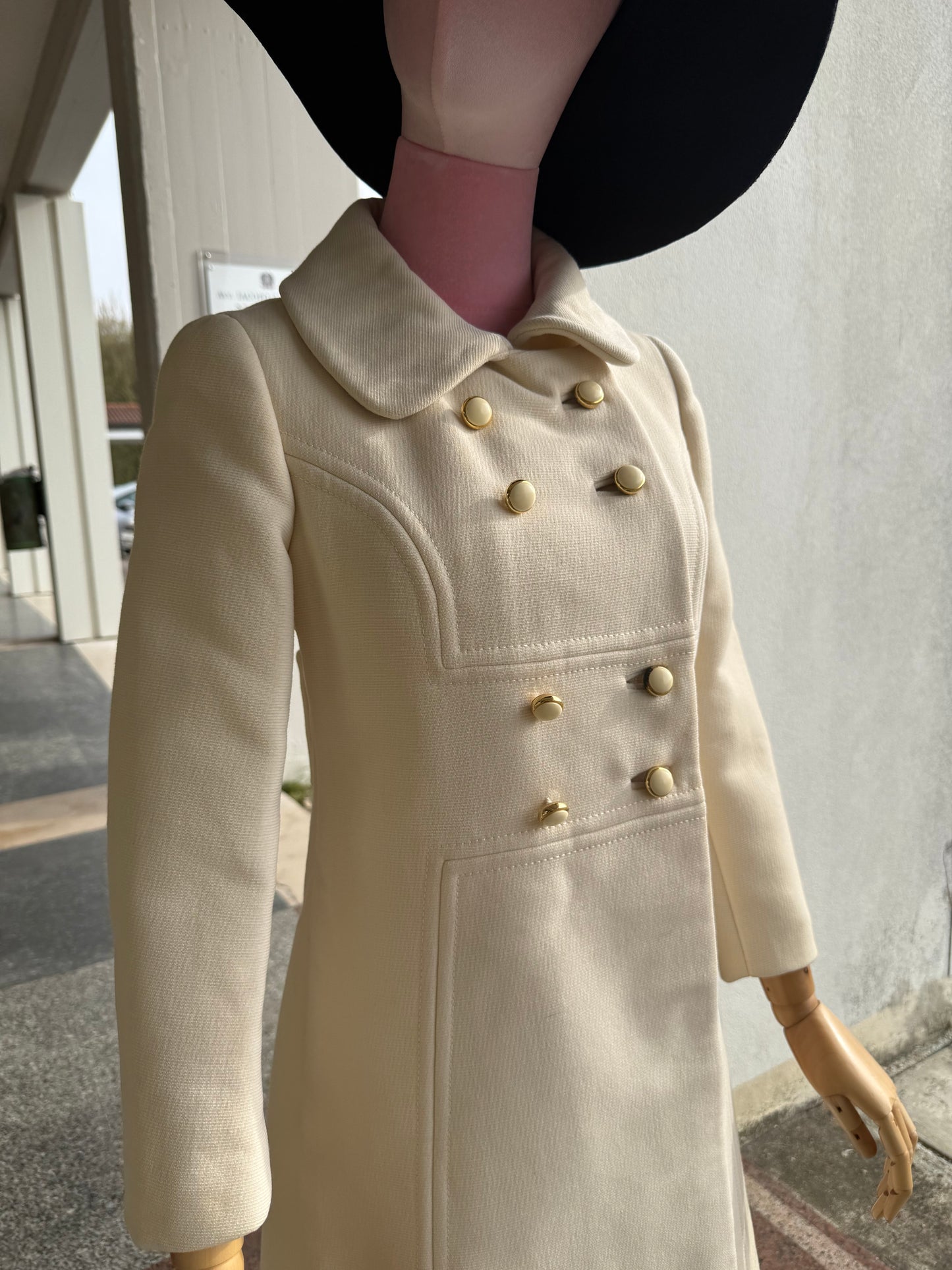 Cappotto anni ‘60 panna - TG. 36/38