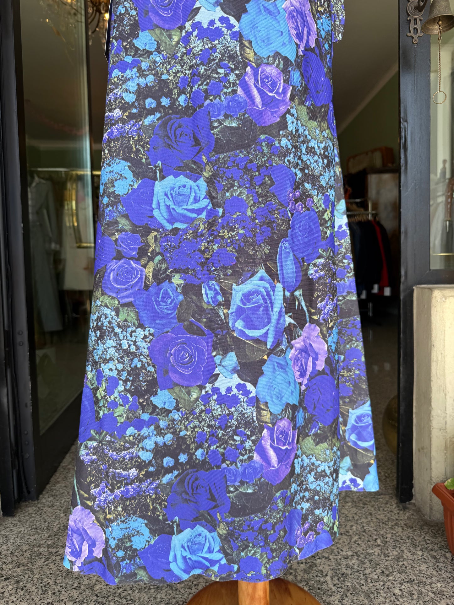 Maxi dress anni ‘70 con rose - TG. 40/42