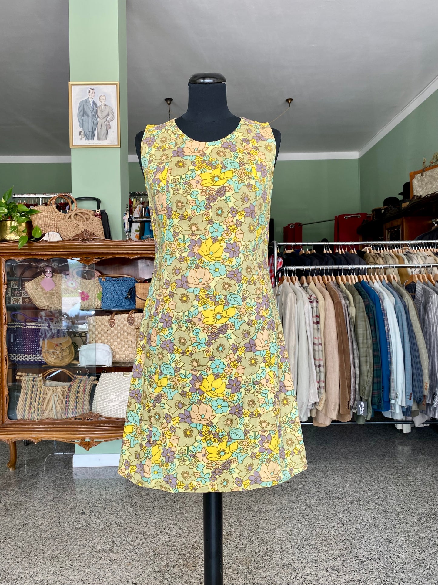 Abito sartoriale anni ‘60 in cotone - TG. 40