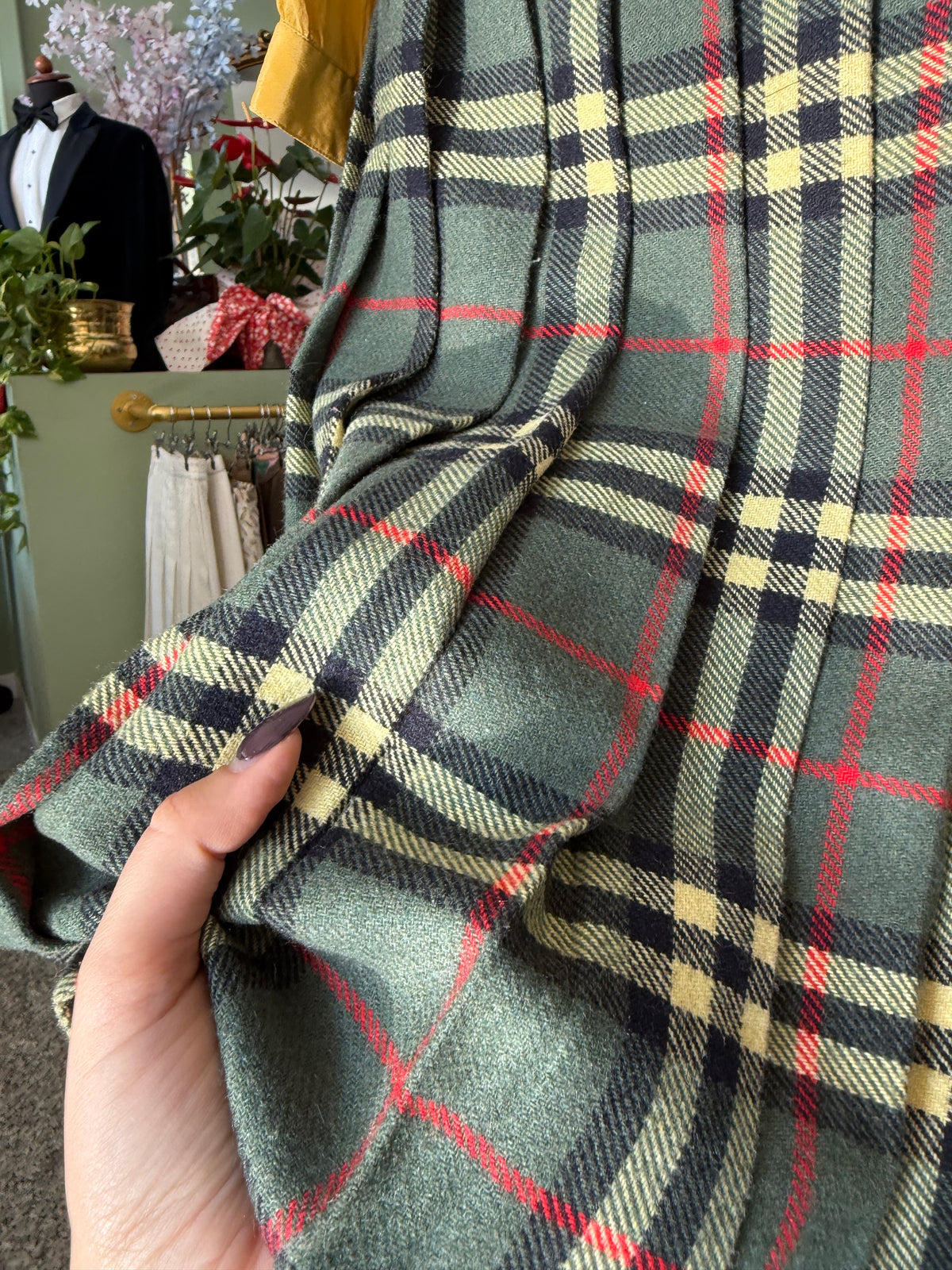 Gonna tartan verde - TG. 40