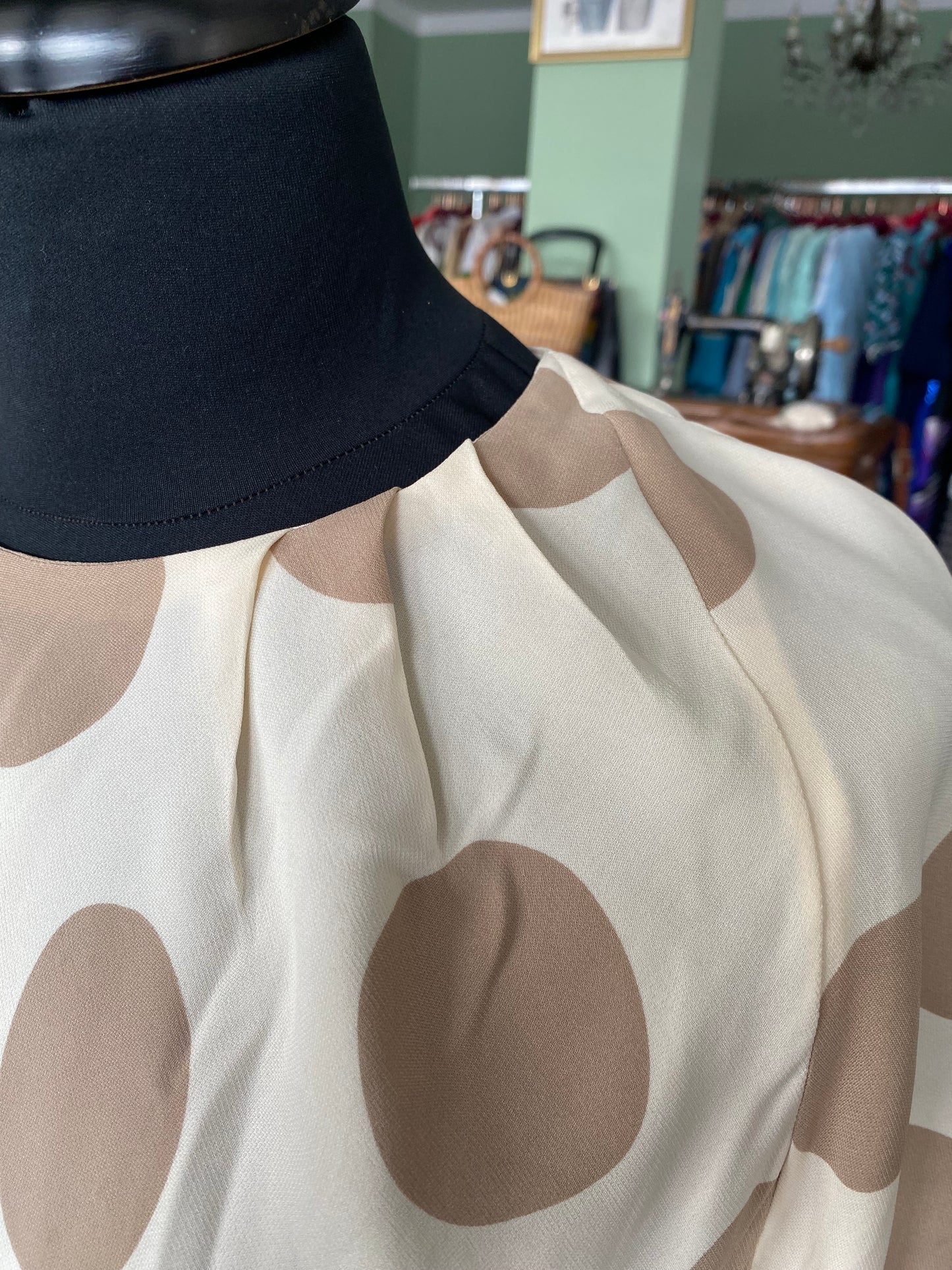 Abito sartoriale a pois grandi - TG. 40 circa