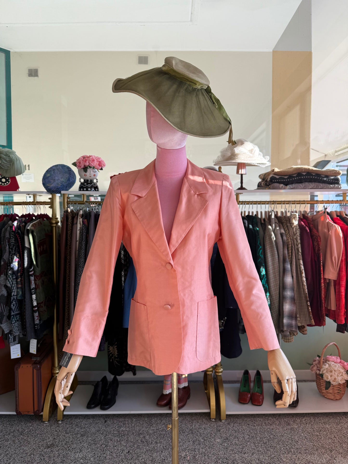 Giacca in seta rosa salmone - TG. 40