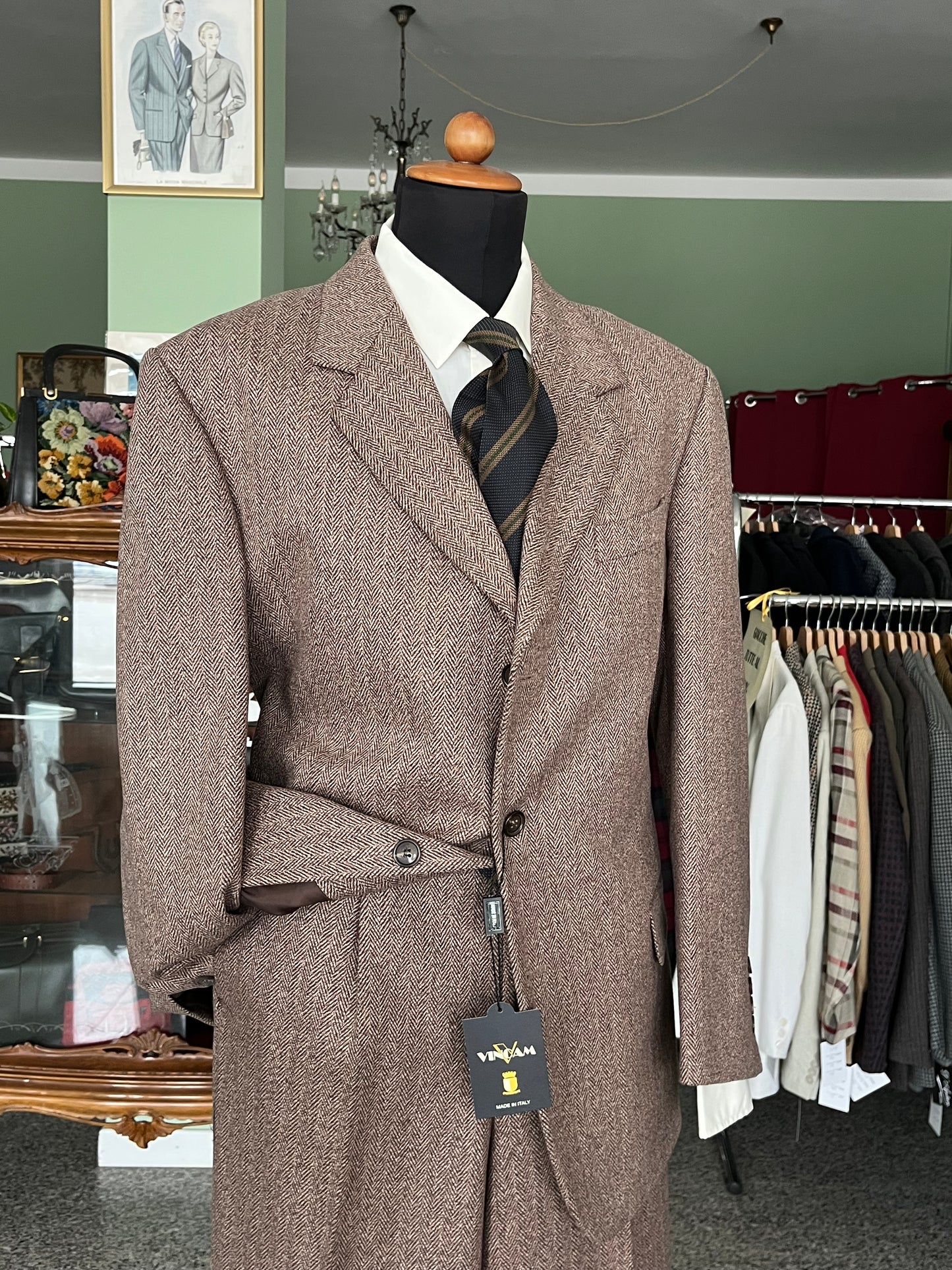 Completo anni '90 tweed NOS tg. 54 drop 4