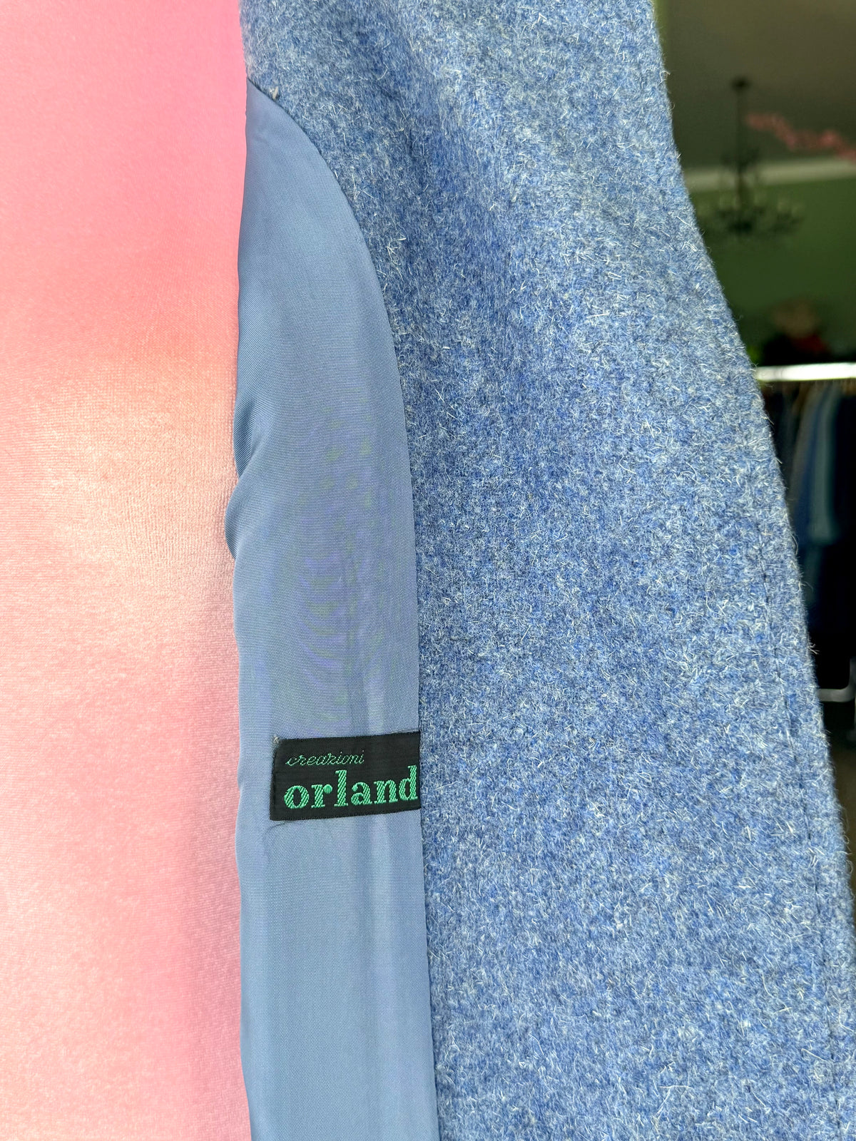 Cappotto NOS ceruleo pura lana vergine - TG. 40/42