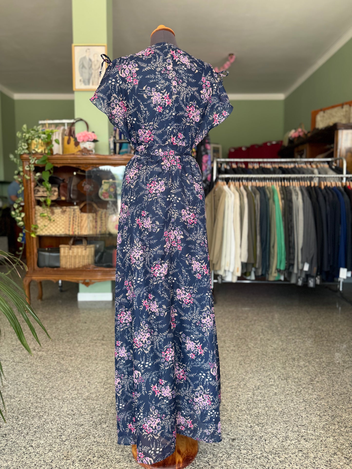 Maxi dress anni ‘70 floreale - TG. 42