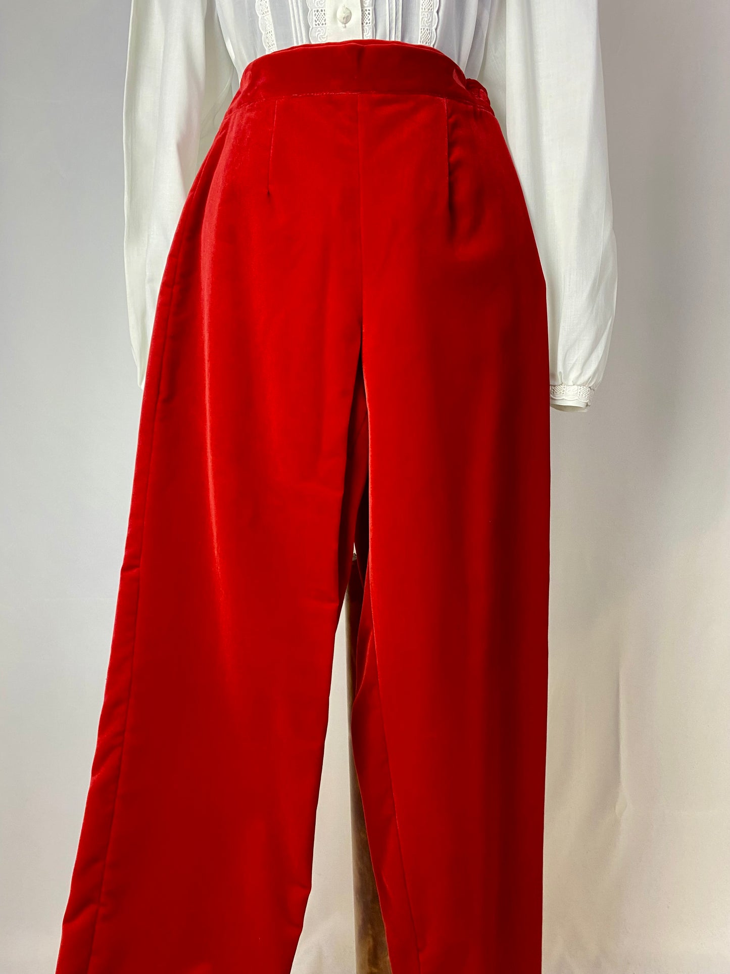 Pantaloni in velluto rosso - TG. 38/40