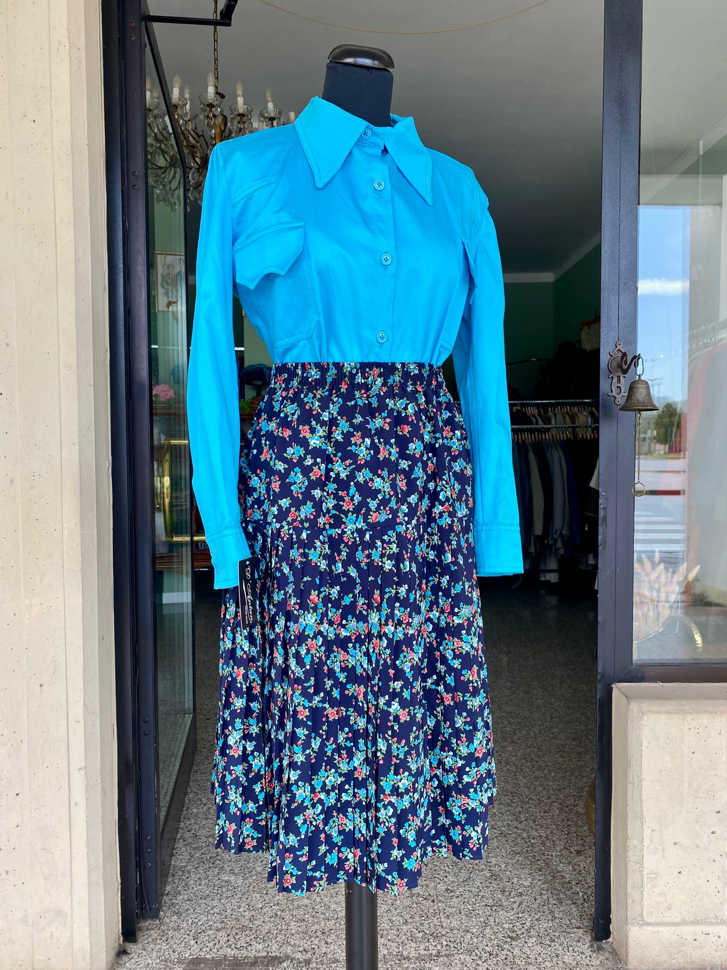 Gonna anni ‘80 stampa floreale - TG. 38/40