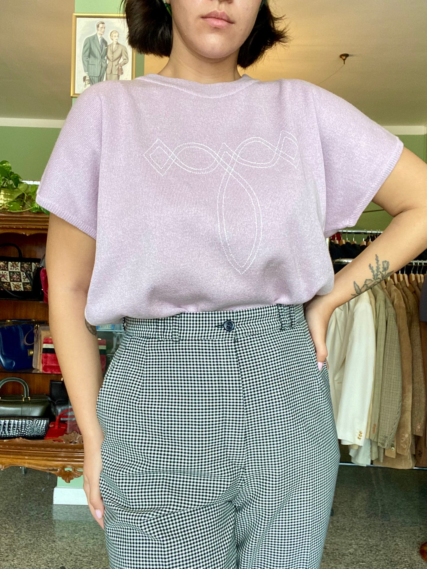 Blusa lilla - TG. curvy (46/48/52)