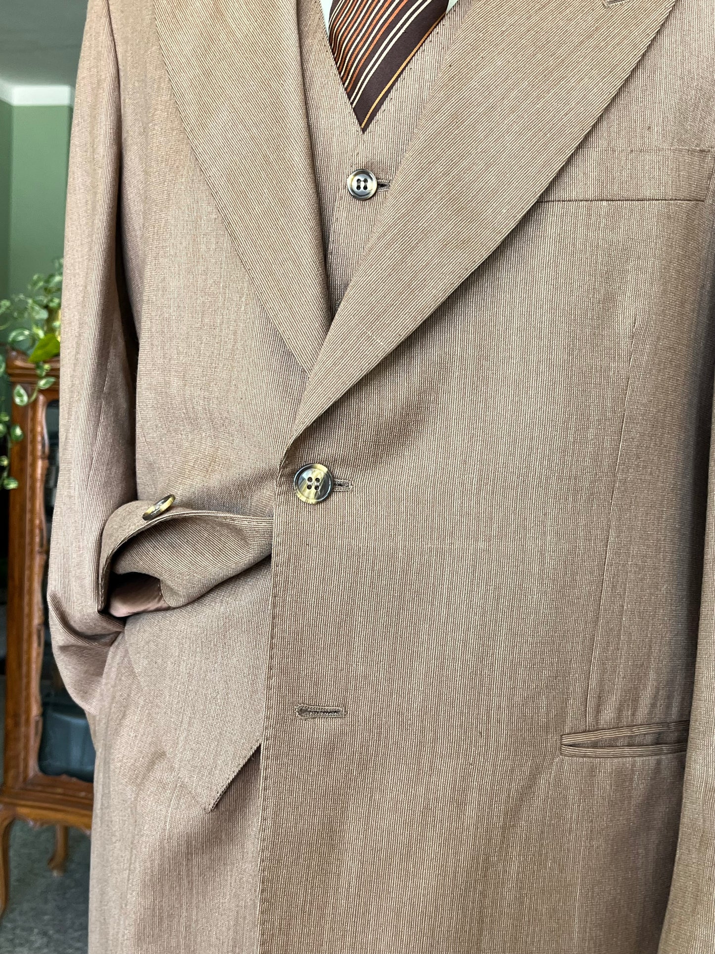 Completo tre pezzi anni '70 tg. 50 drop 1