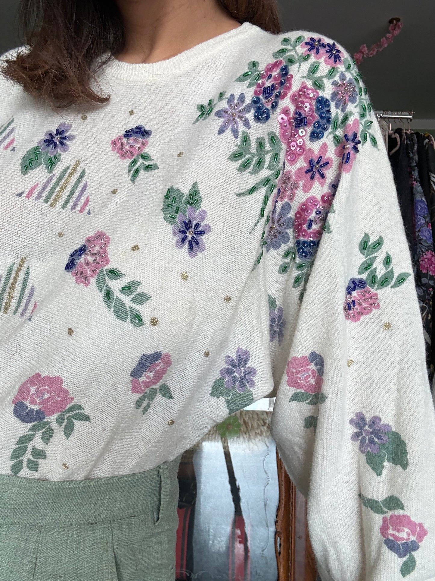 Pullover con ricami - TG. M/L