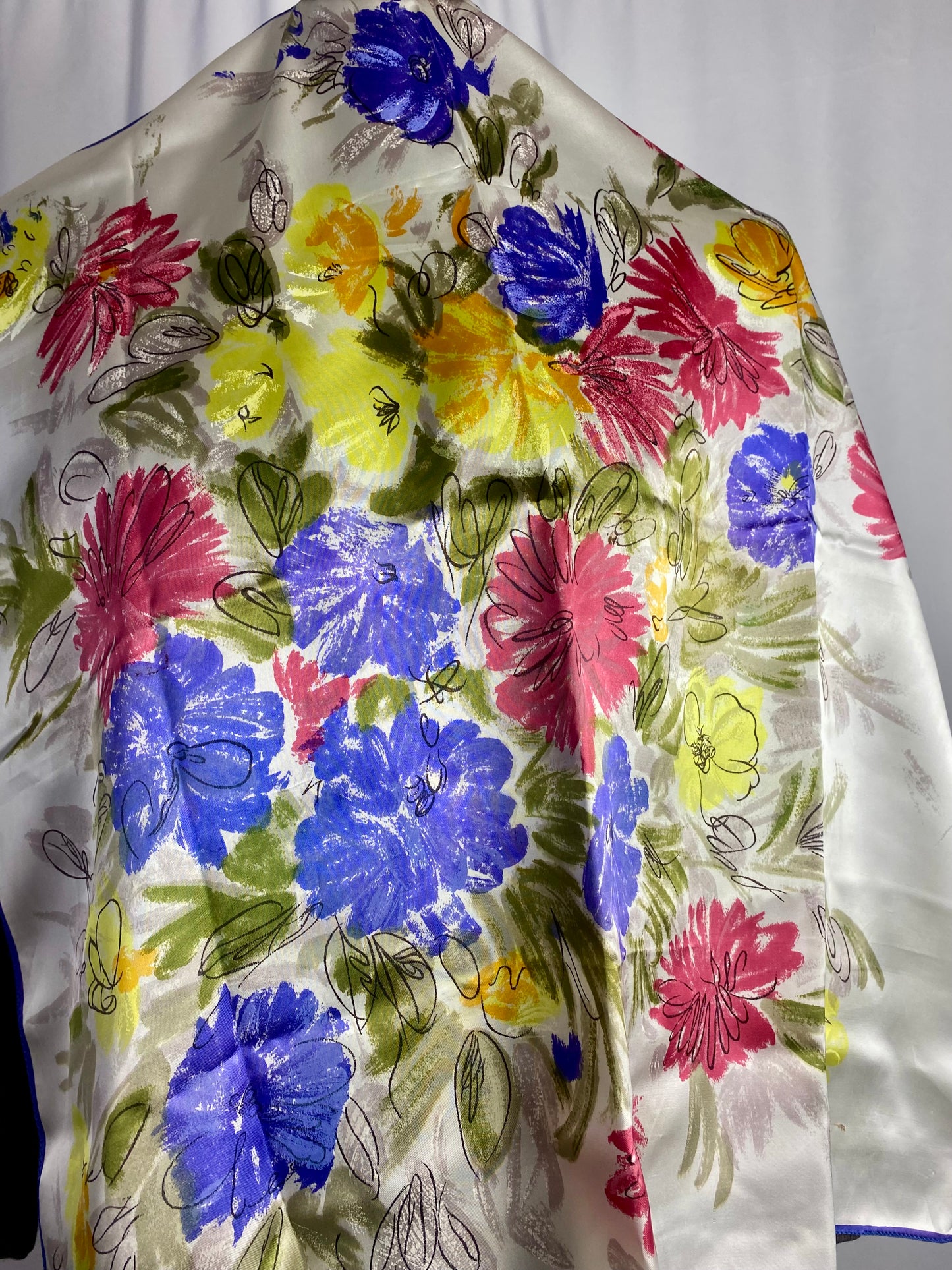 Foulard in seta floreale