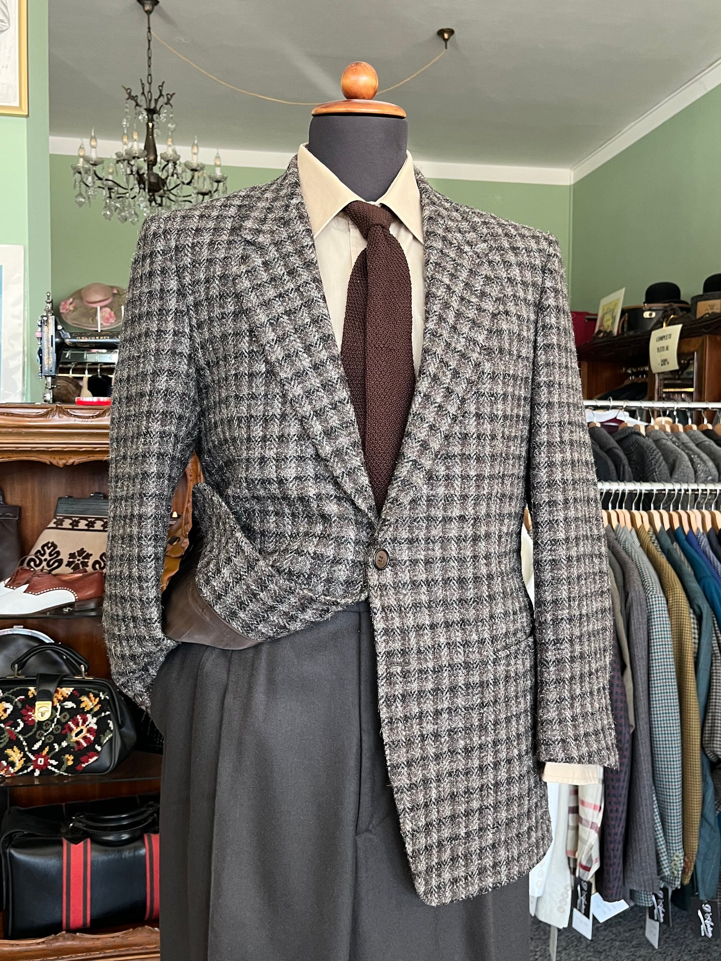 Giacca anni ‘80 tweed tg. 46-48