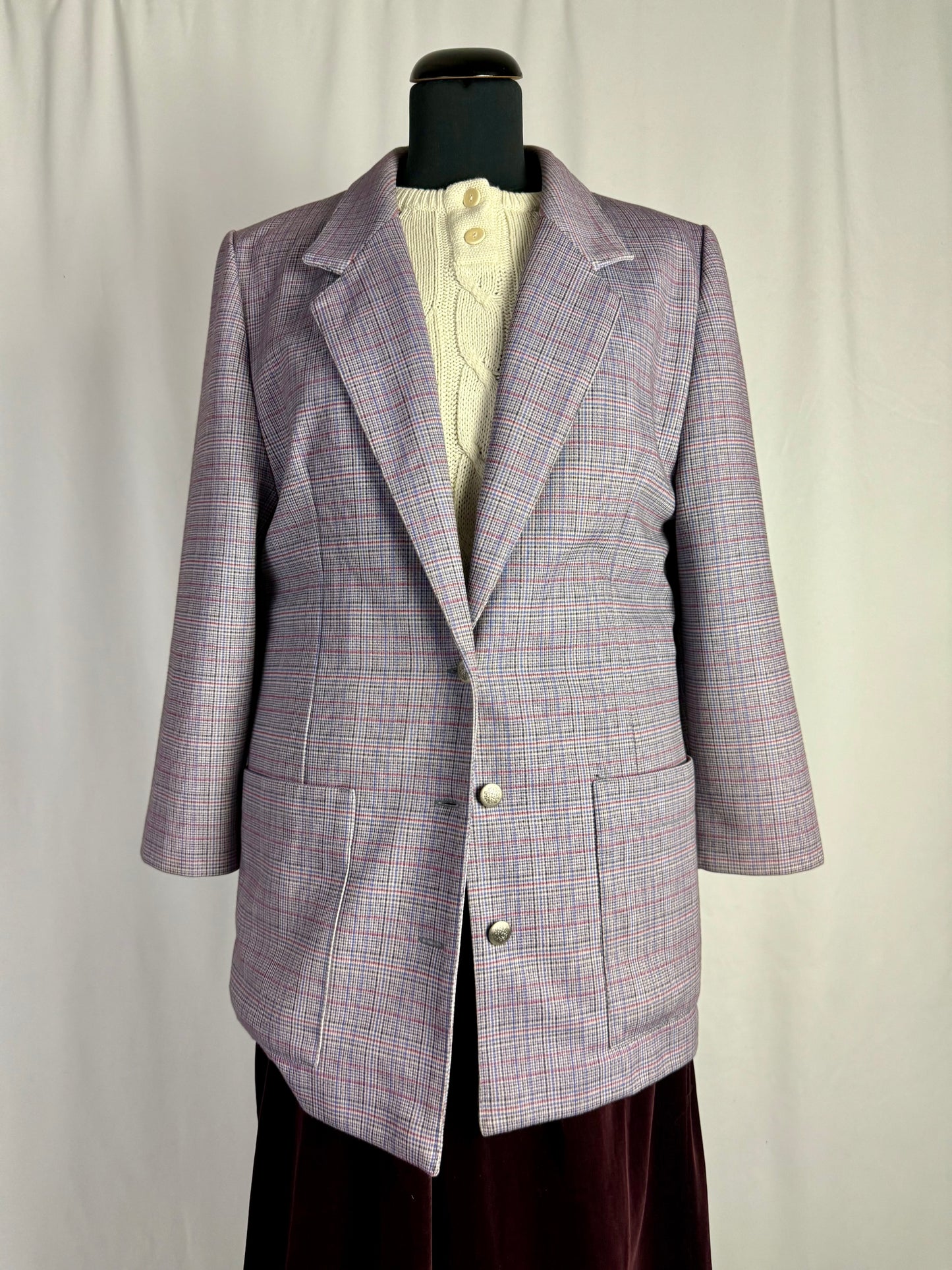 Blazer sartoriale a quadri anni ’70 - TG. 40