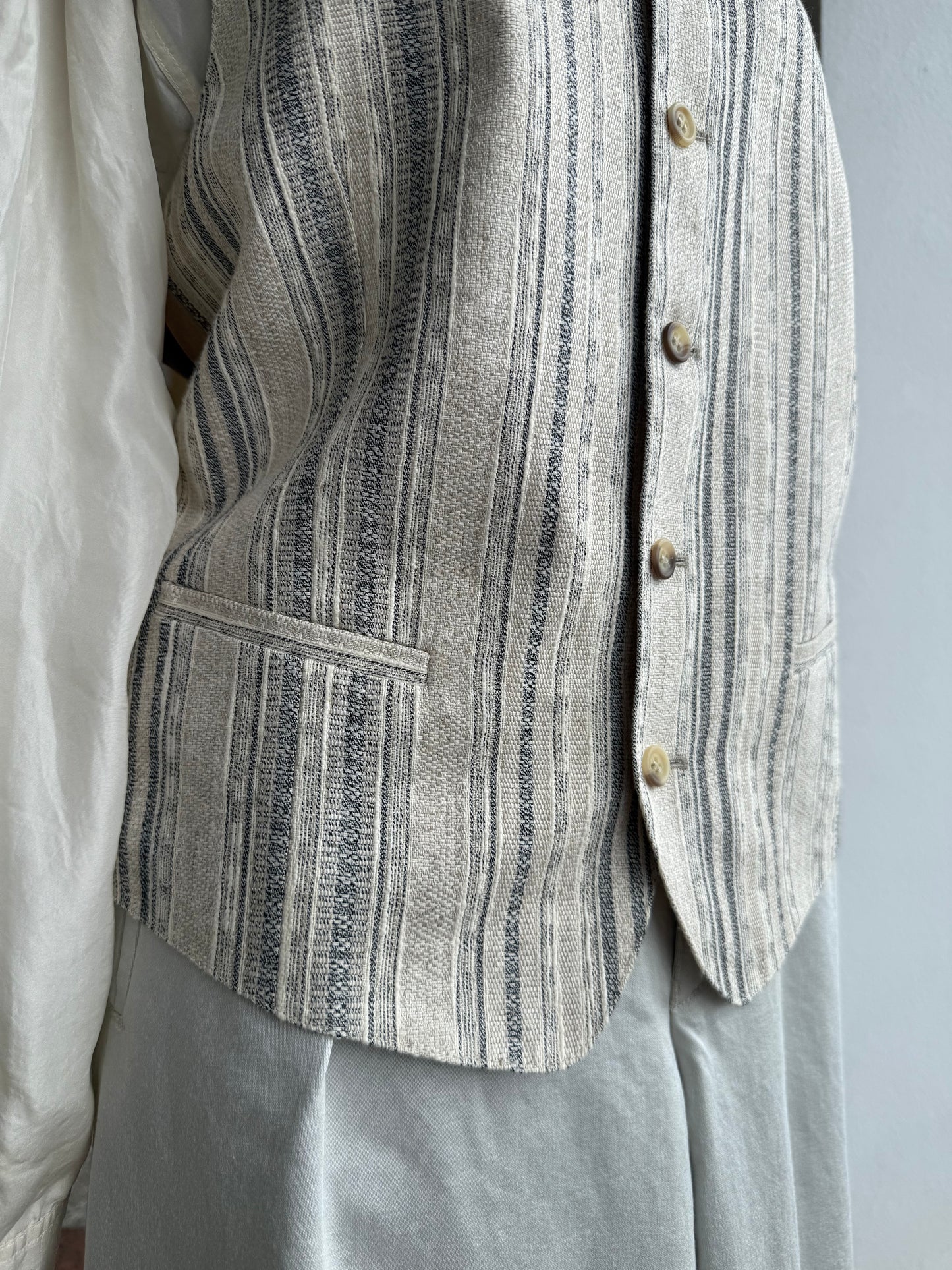 Gilet in cotone e lino - TG. 48 circa
